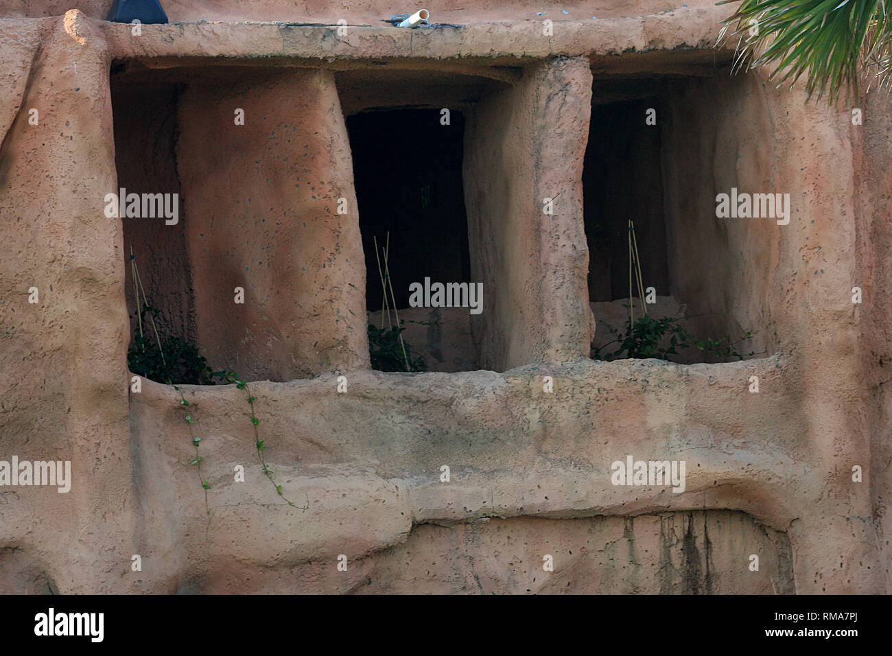 Adobe Building Windows Window opening of adobe building Stock Photo - Alamy
