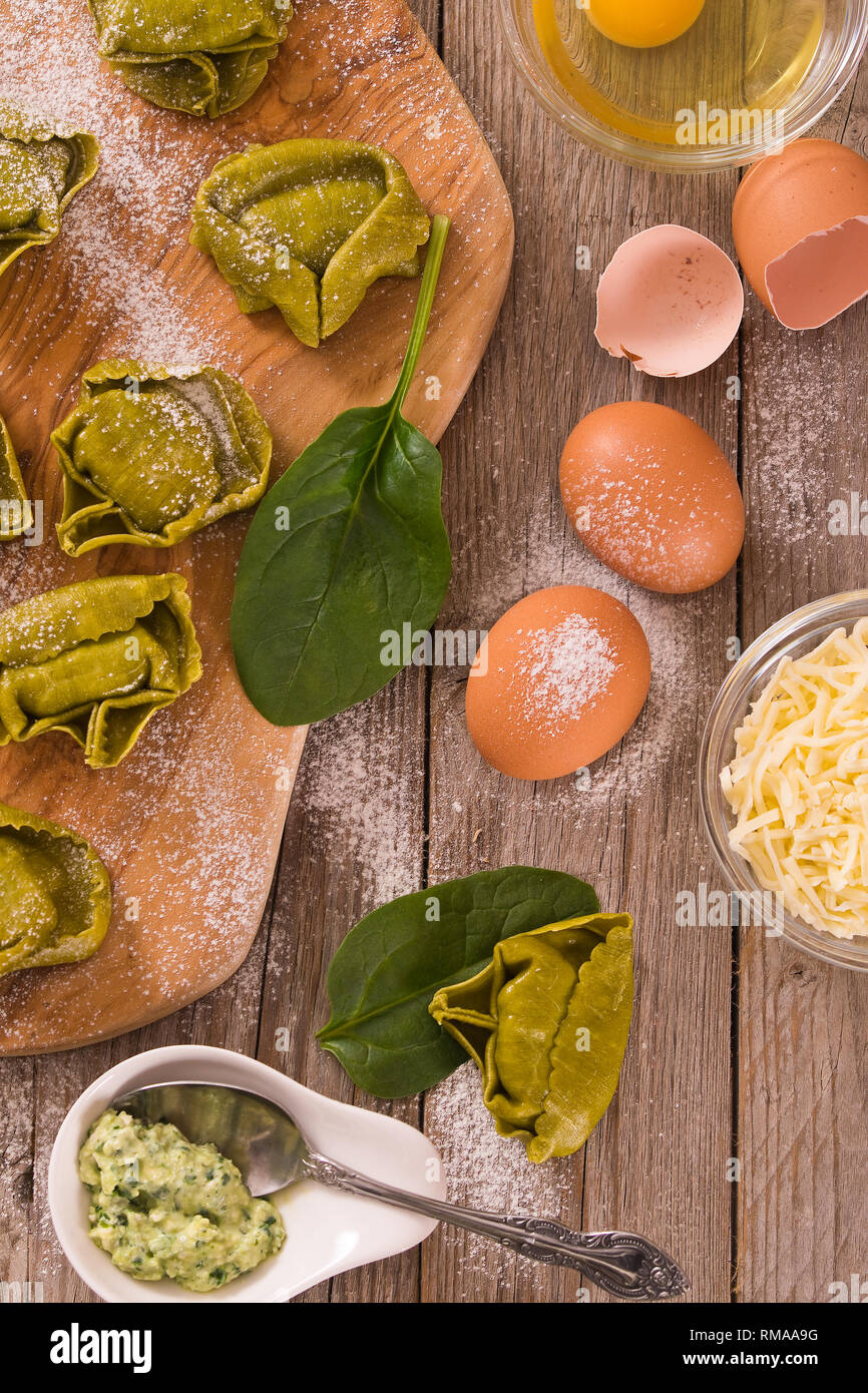 Ravioli Spinat Ricotta Fllung