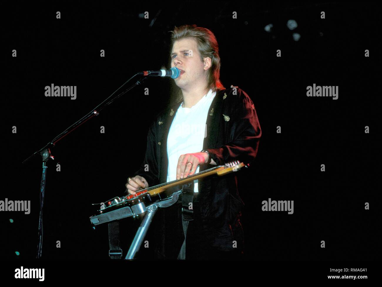 Blind Canadian jazz and blues rock guitarist and vocalist Jeff Healey