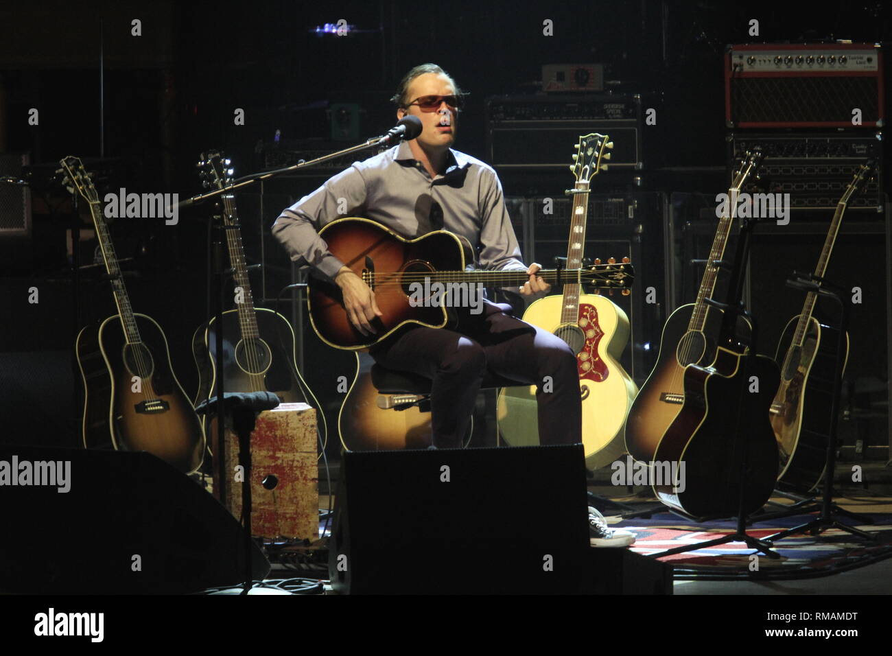 Blues rock guitarist and singer Joe Bonnamassa is shown performing on ...