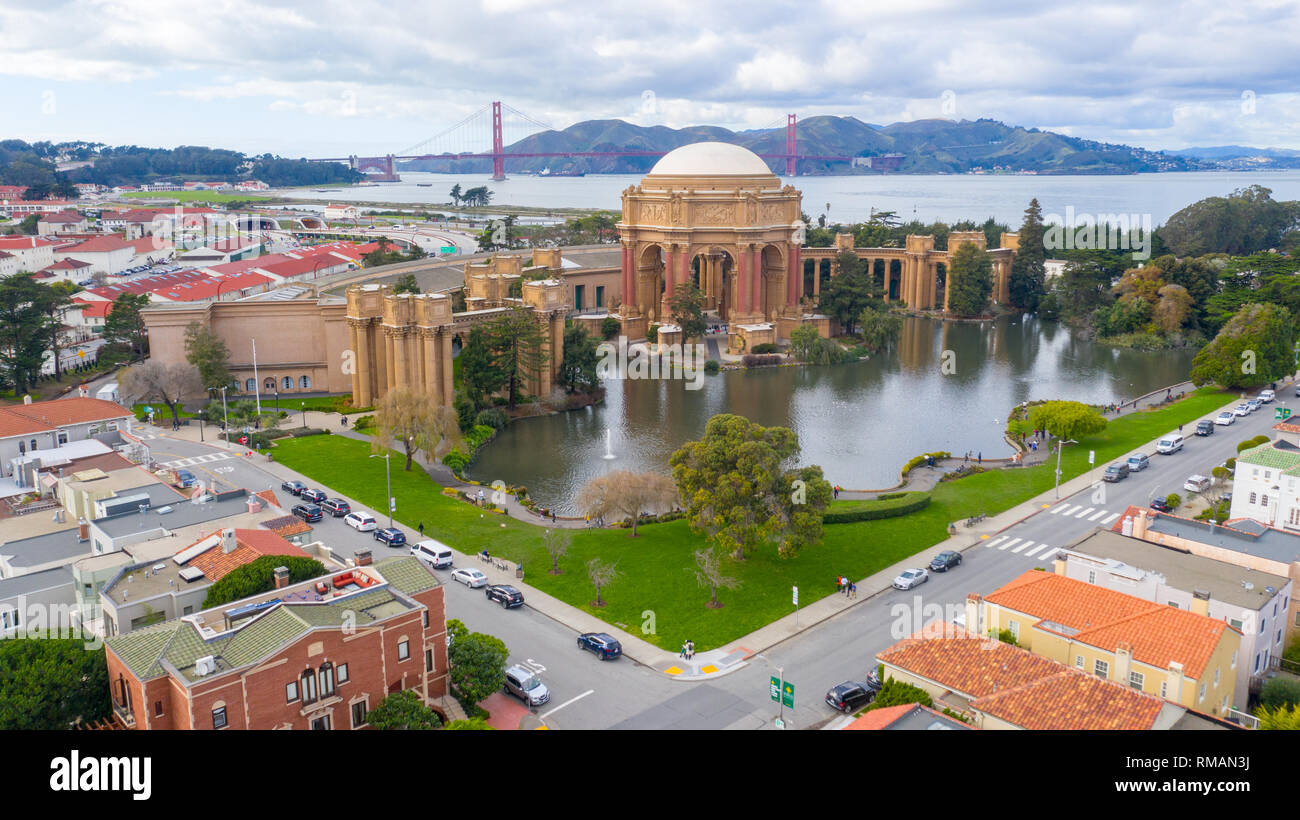 Palace Of Fine Arts, San Francisco, CA, USA Stock Photo
