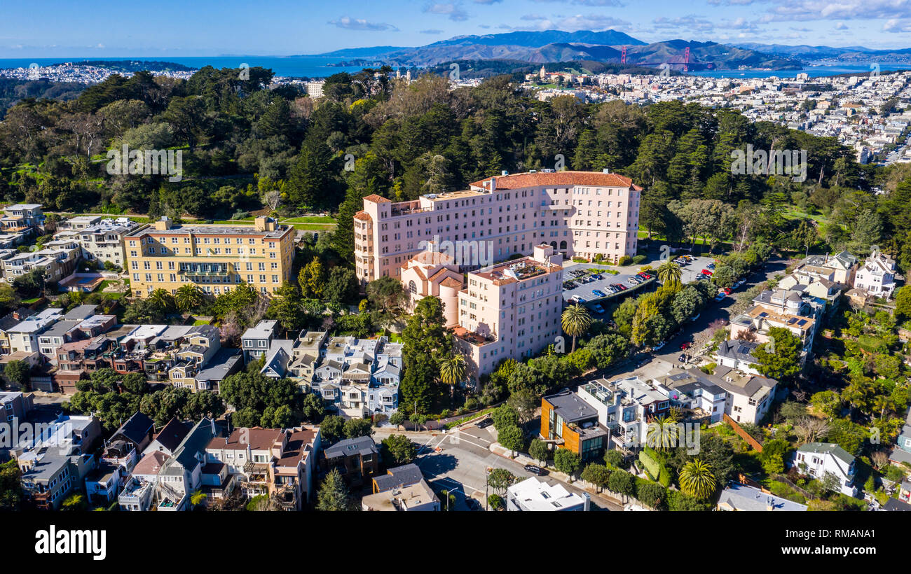 Formerly St. Joseph's Hospital, Park Hill Condominium HOA, San Francisco, CA, USA Stock Photo