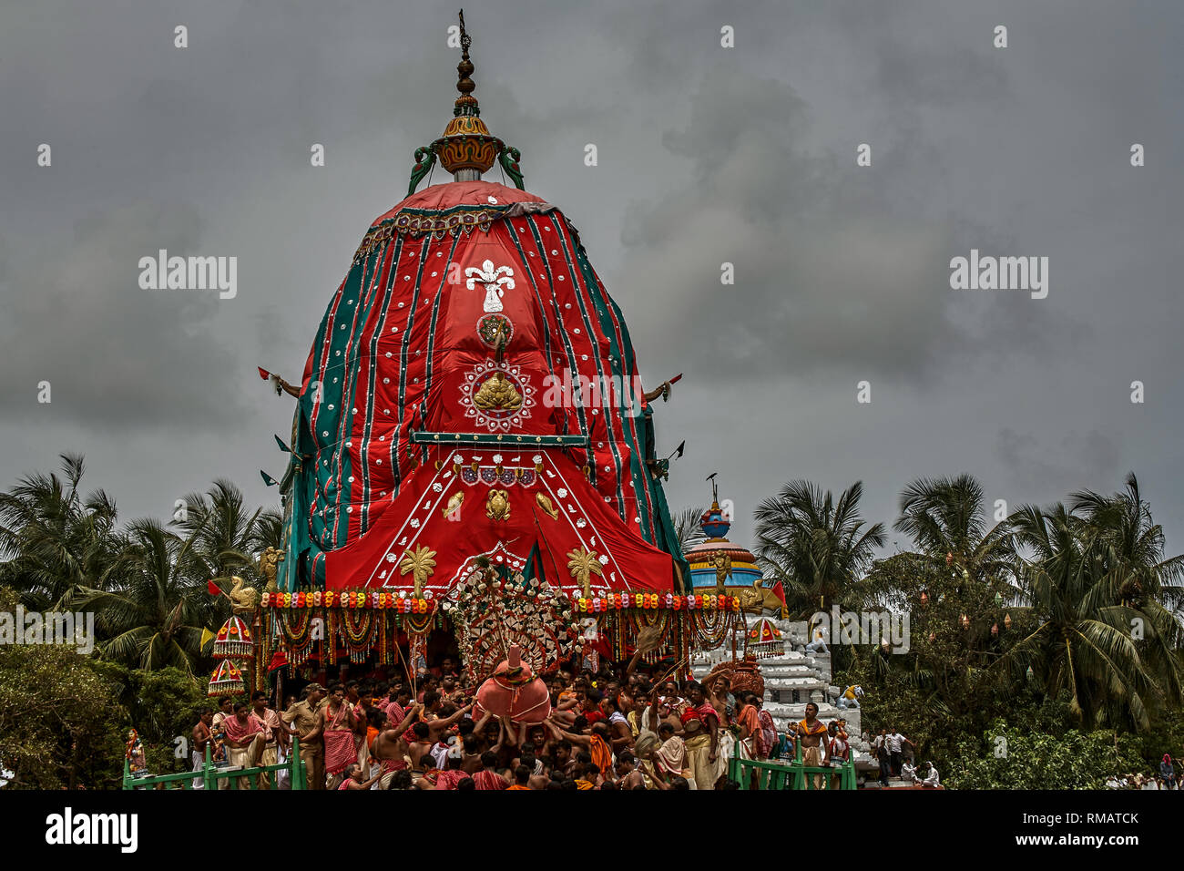 24jul2007Lord Balabhadra’s Chariot Taladhwaja canopy color green