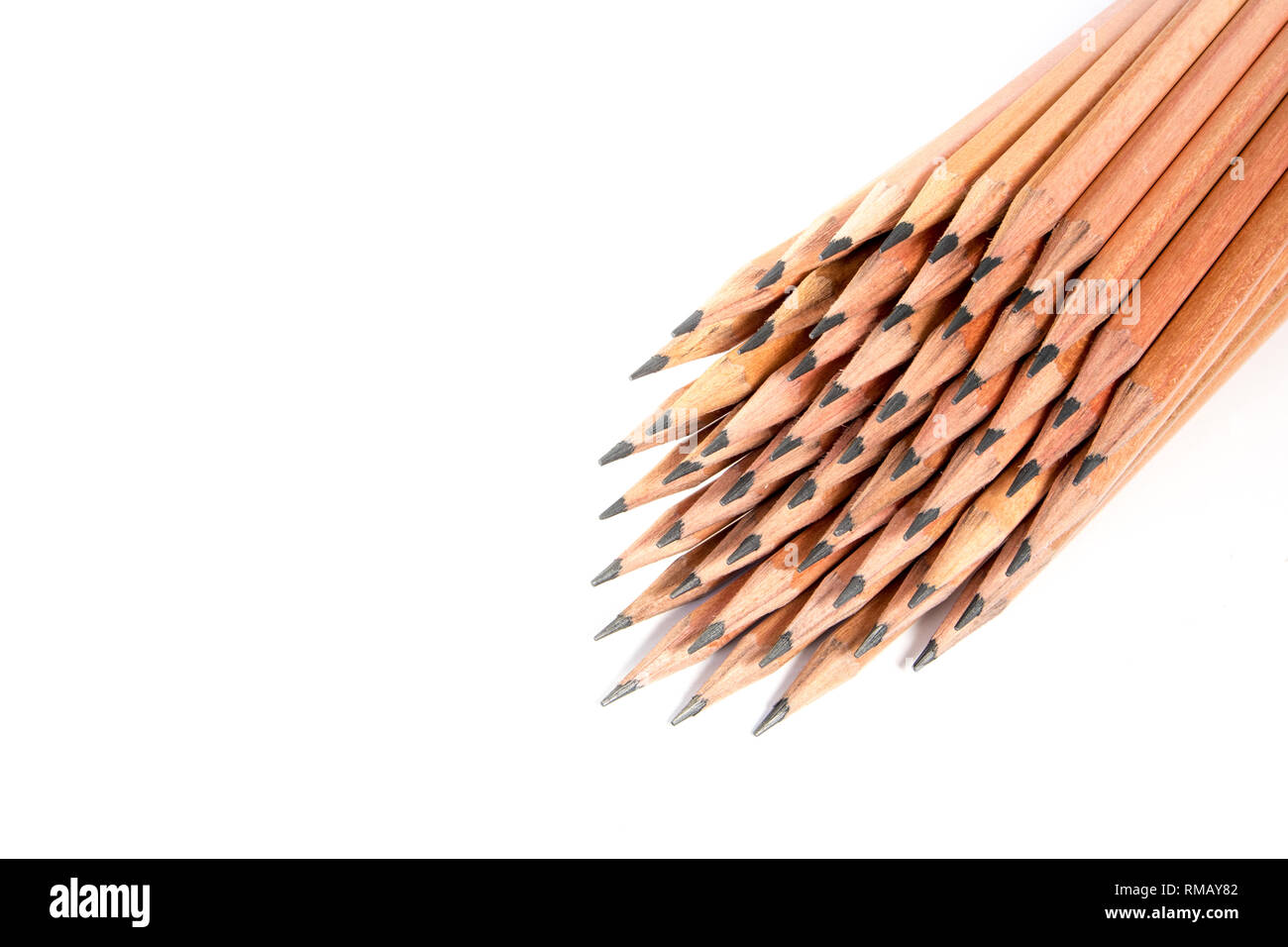 Group of sharpen pencil, bundle and twist Stock Photo Alamy