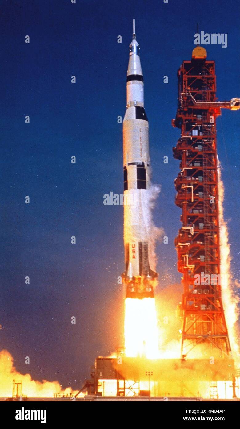 The Saturn V Rocket Which Launches The Apollo 11 Spacecraft Into Space Taking Off From Launch Ramp 39a At Kennedy Space Center Apollo 11 Was The First Manned Moon Landing Mission With The Saturn V Rocket Which Launches The Apollo 11 Spacecraft Into Space Taking Off From Launch Ramp 39a At Kennedy Space Center Apollo 11 Was The First Manned Moon Landing Mission With