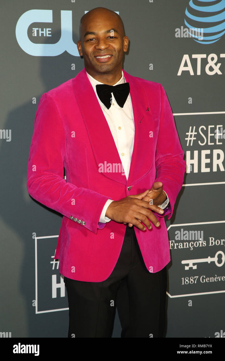 Celebrities attend 24th Annual Critic's Choice Awards Arrivals at Barker Hanger in Santa Monica.  Featuring: Brandon Victor Dixon Where: Los Angeles, California, United States When: 13 Jan 2019 Credit: Brian To/WENN.com Stock Photo