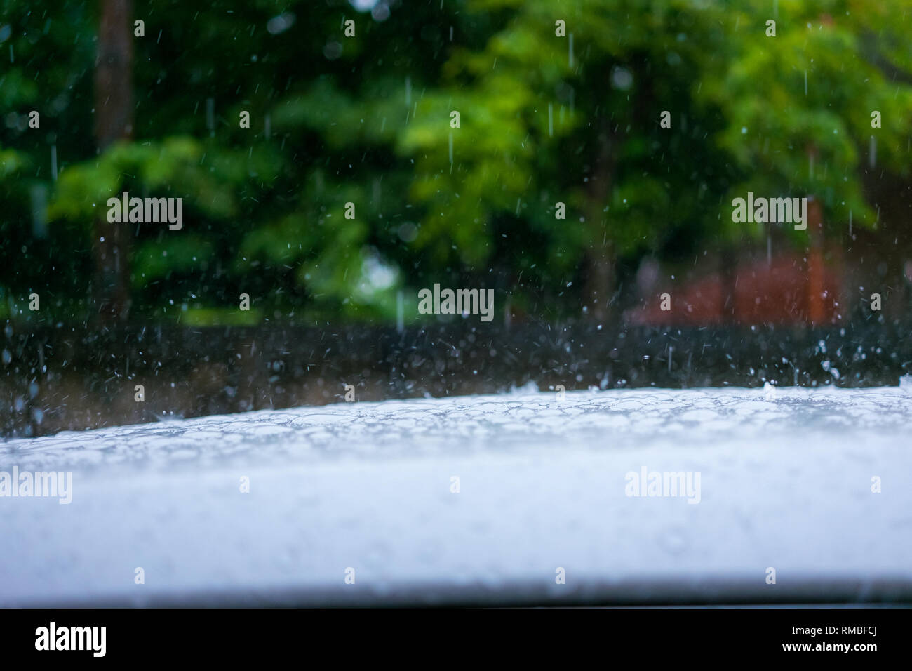 Rain on car roof hires stock photography and images Alamy