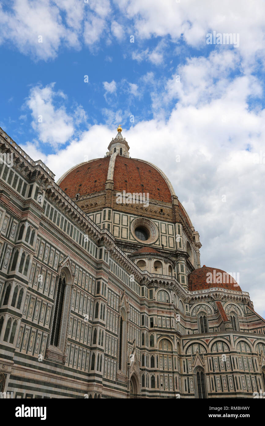 huge dome of the Cathedral designed by the architect Brunelleschi and ...