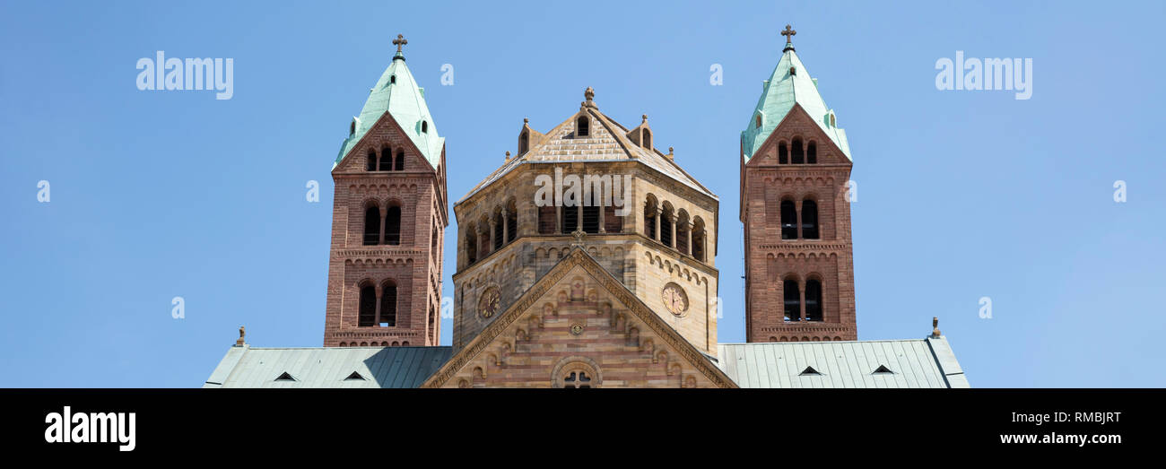 Cathedral St. Maria and St. Stephan, Speyer, Rhineland-Palatinate, Germany, Europe Stock Photo