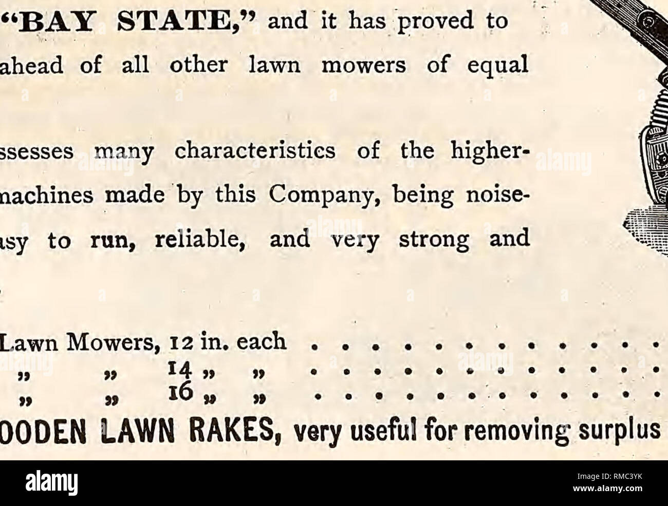 . Annual illustrated, descriptive catalogue of seeds, plants, vines, small fruits. Nurseries (Horticulture); Nursery stock; Vegetables; Seeds; Flowers; Shrubs; Ornamental trees; Fruit trees; Gardening; Equipment and supplies; Parker &amp; Wood (Firm). 128 J^ARKER ,8f ^OOD, JmPLEMENT pATALOGUE. THE EXCELSIOR HORSE LAWU MOWER. Mill- i/A mm We invite especial attention to our Excelsior Horse Lawn Mower. Its Sectional Caster &quot;Wheels do not roll down the standing grass, nor leave marks on the lawn. Its Side-Draught Attach- ment (which is furnished with the three larger-sized mowers) allows the Stock Photo