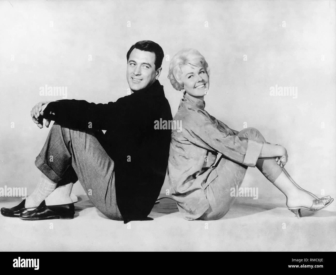 Rock Hudson and Doris Day in 'Pillow Talk', directed by Michael Gordon, USA 1959. Stock Photo