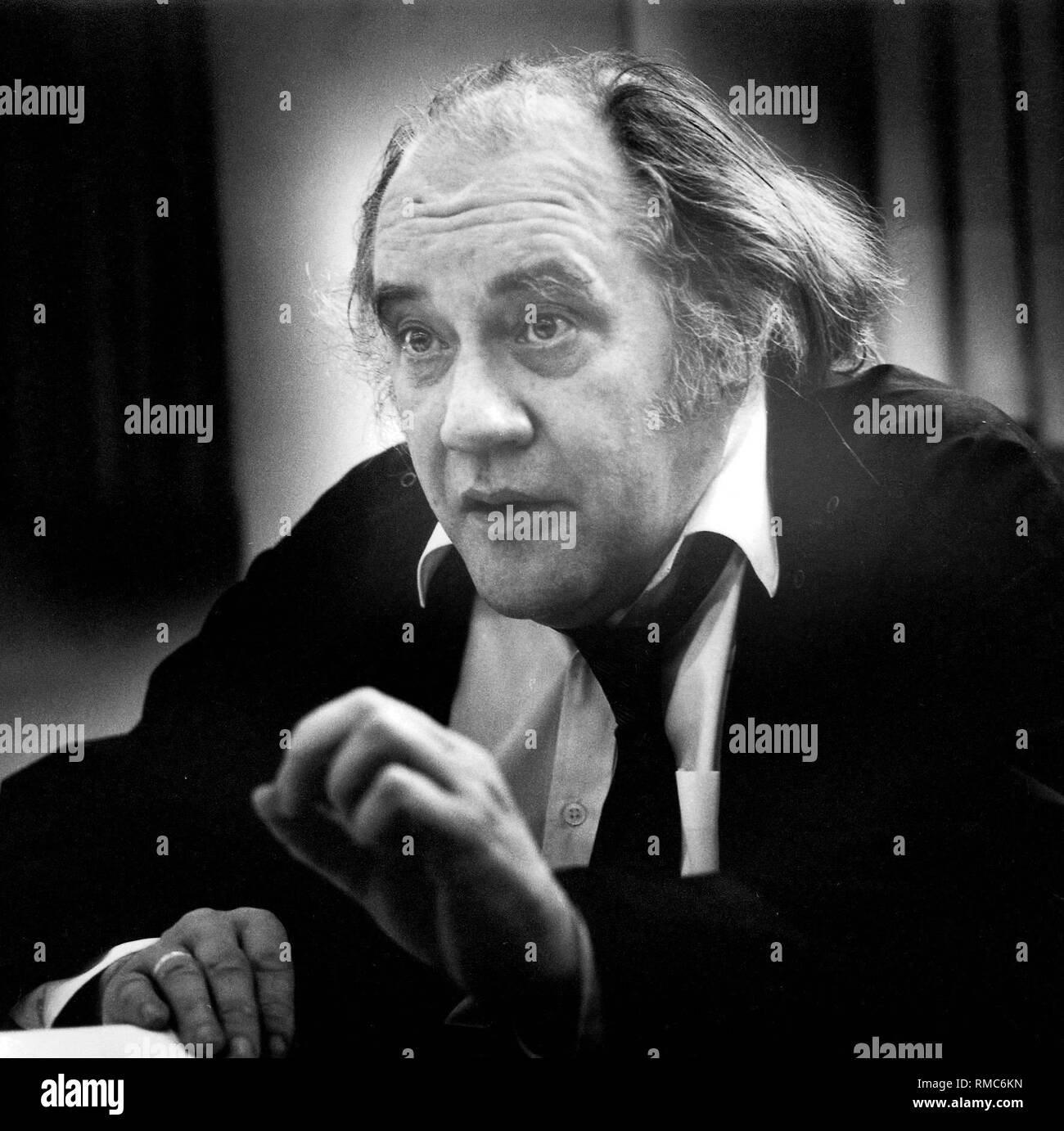 August Everding (1928-1999), a German theater manager and director. Stock Photo