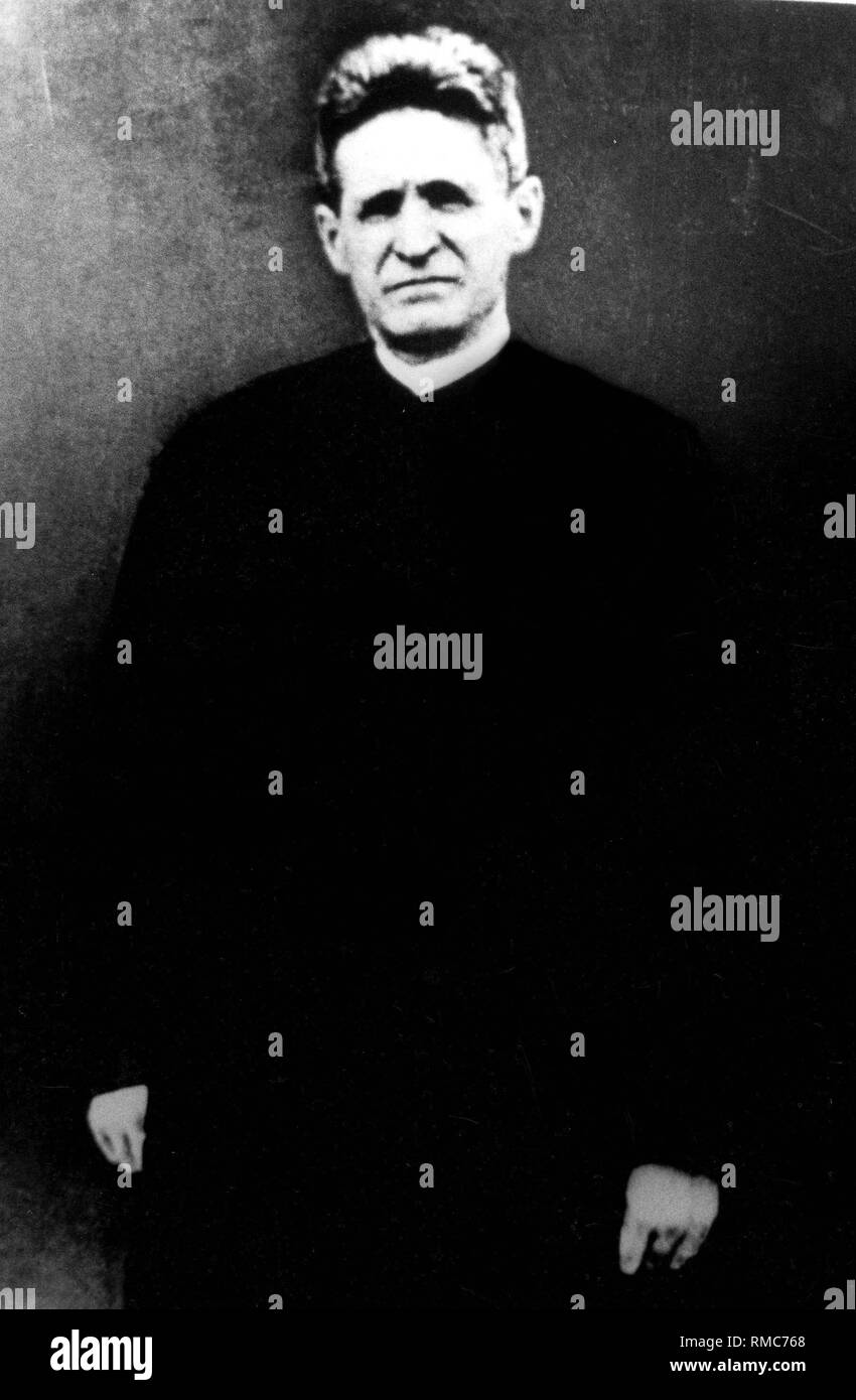 Father Rupert Mayer, (born 23.01.1876, died 01.11.1945). In 1937 Mayer served a detention of five months in Landberg because of his determined resistance against the National Socialists. Released in the spring of 1938, he was arrested again after the war began. Stock Photo