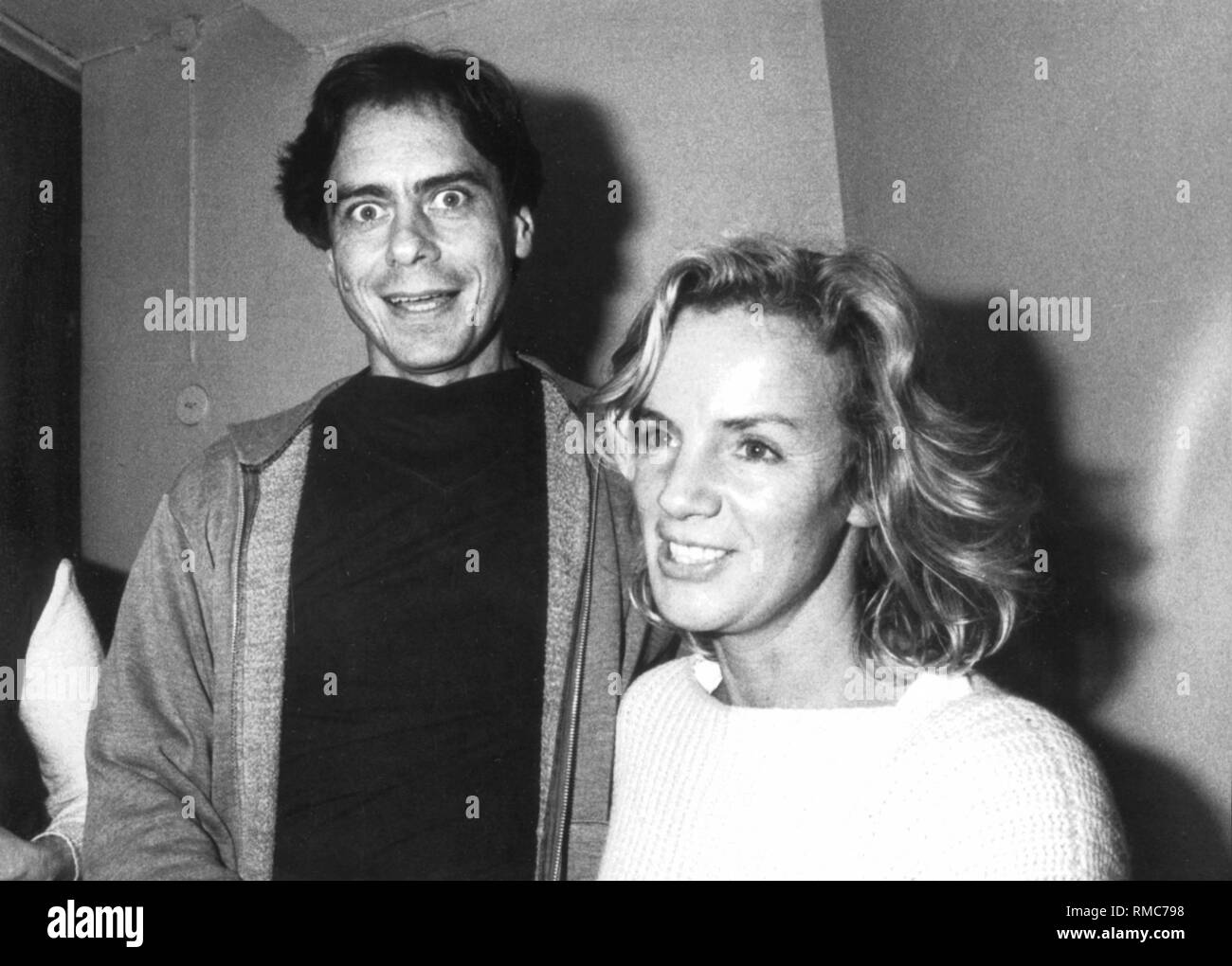 Choreographer John Neumeier and fashion designer Jil Sander at the premiere  of the ballet "Mozart 338 - Homage to George Balanchine" at the Hamburg  State Opera. The fashion designer Sander was responsible