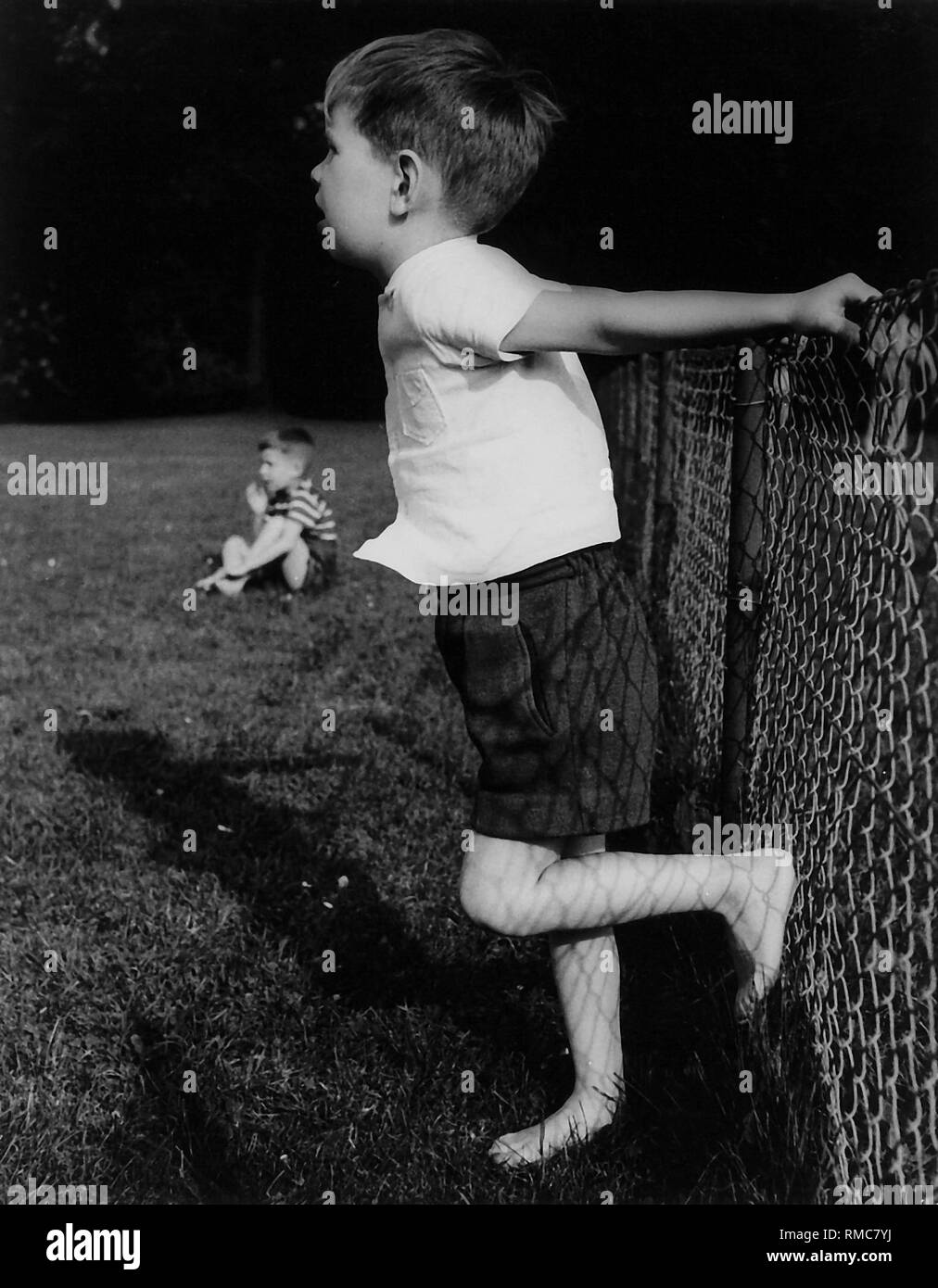A Little Boy In The Playground undated Photo Stock Photo Alamy