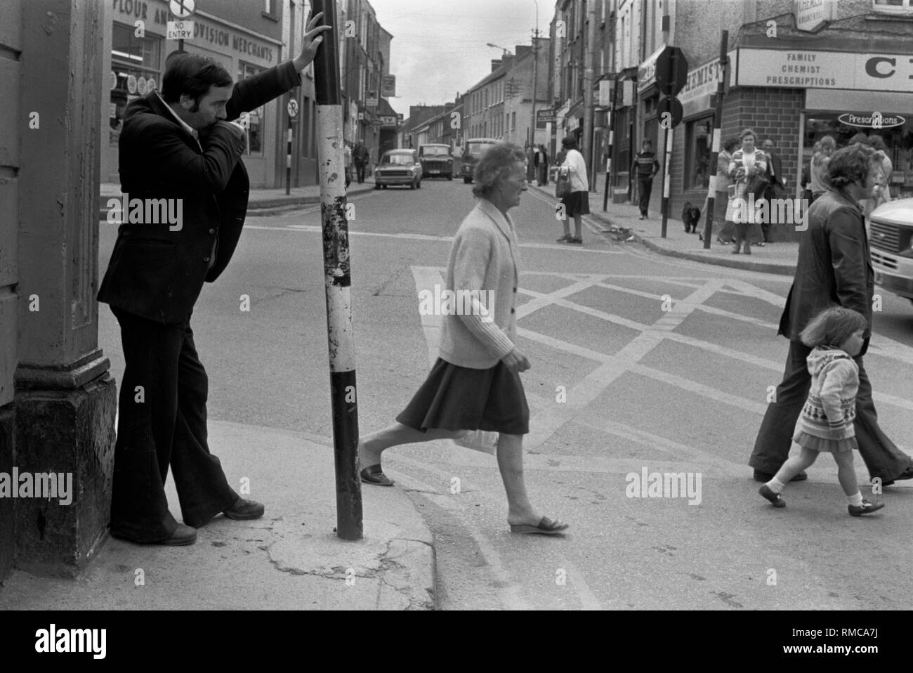 Limerick 1970s in County Limerick, Eire.  West Coast of Southern Ireland 70s HOMER SYKES Stock Photo