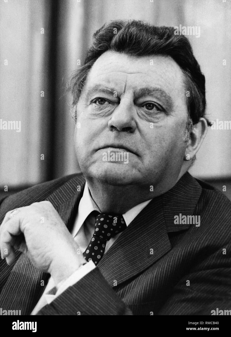 Franz Josef Strauss (1915-88), Minister President of Bavaria and Chairman of the CSU in Bavaria. Stock Photo