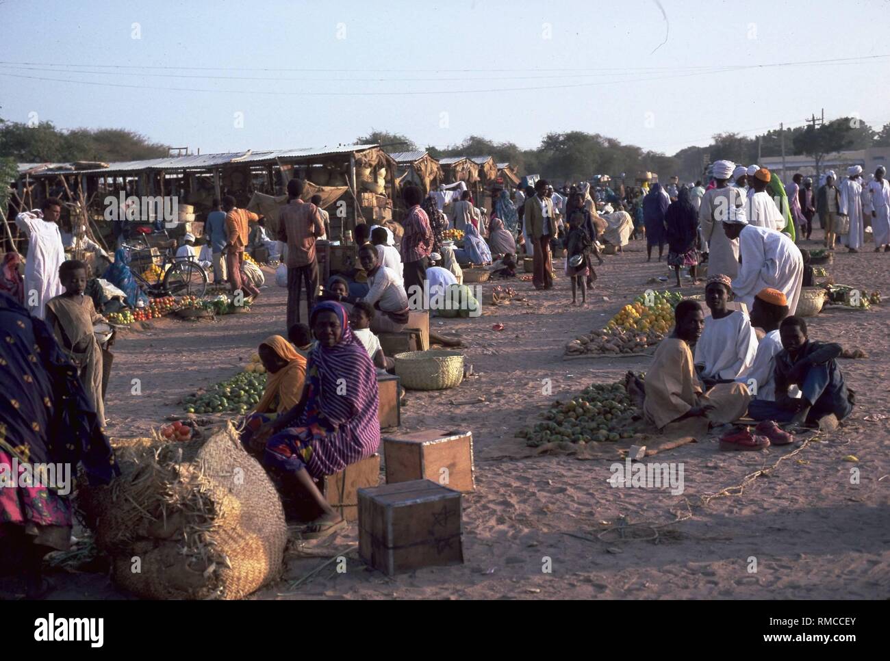 Fruit and vegetable market in Sudan Stock Photo Alamy