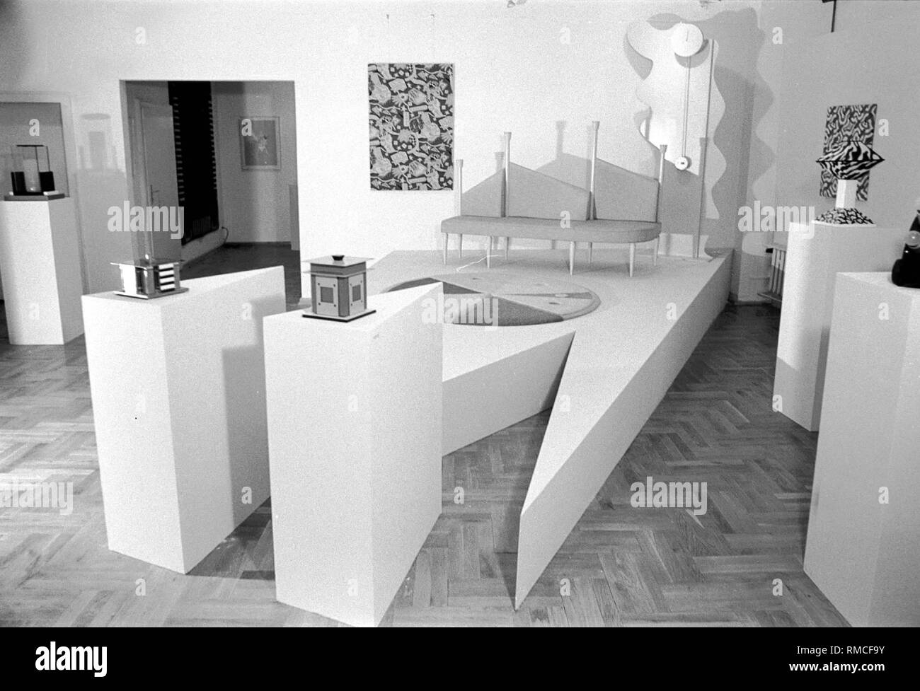 Germany, Berlin, 16.06.1987, French designer, in the CCF (Center Culturel Franzaise). Stock Photo