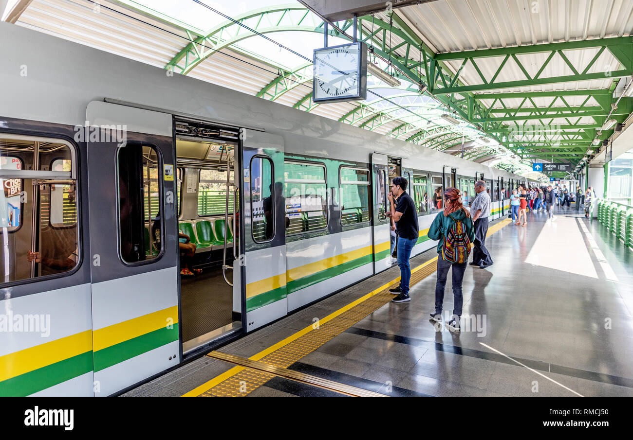 The New Metro System in Medellin Colombia South America Stock Photo