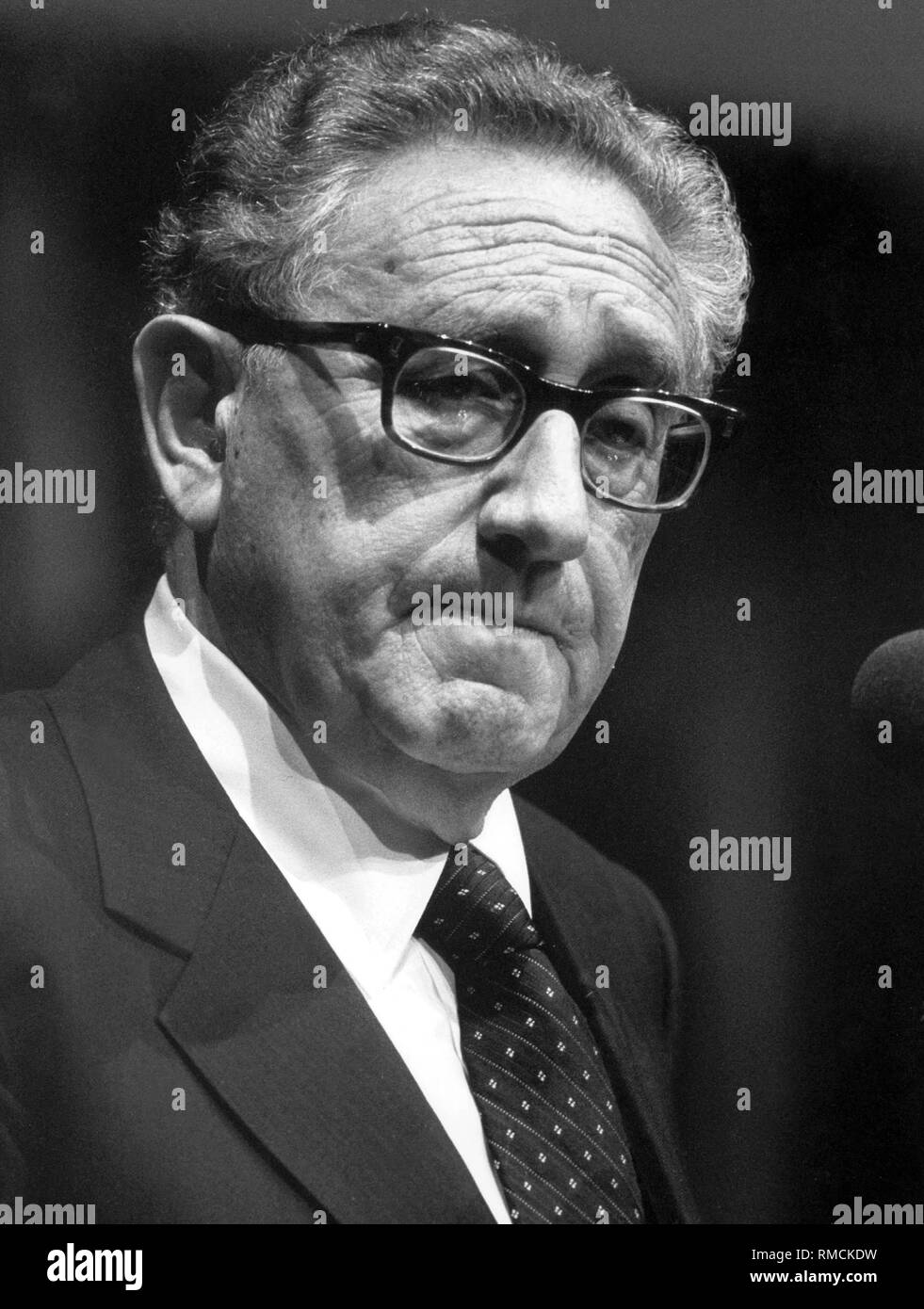Henry A. Kissinger (born 1923), an American politician and former foreign minister. Stock Photo