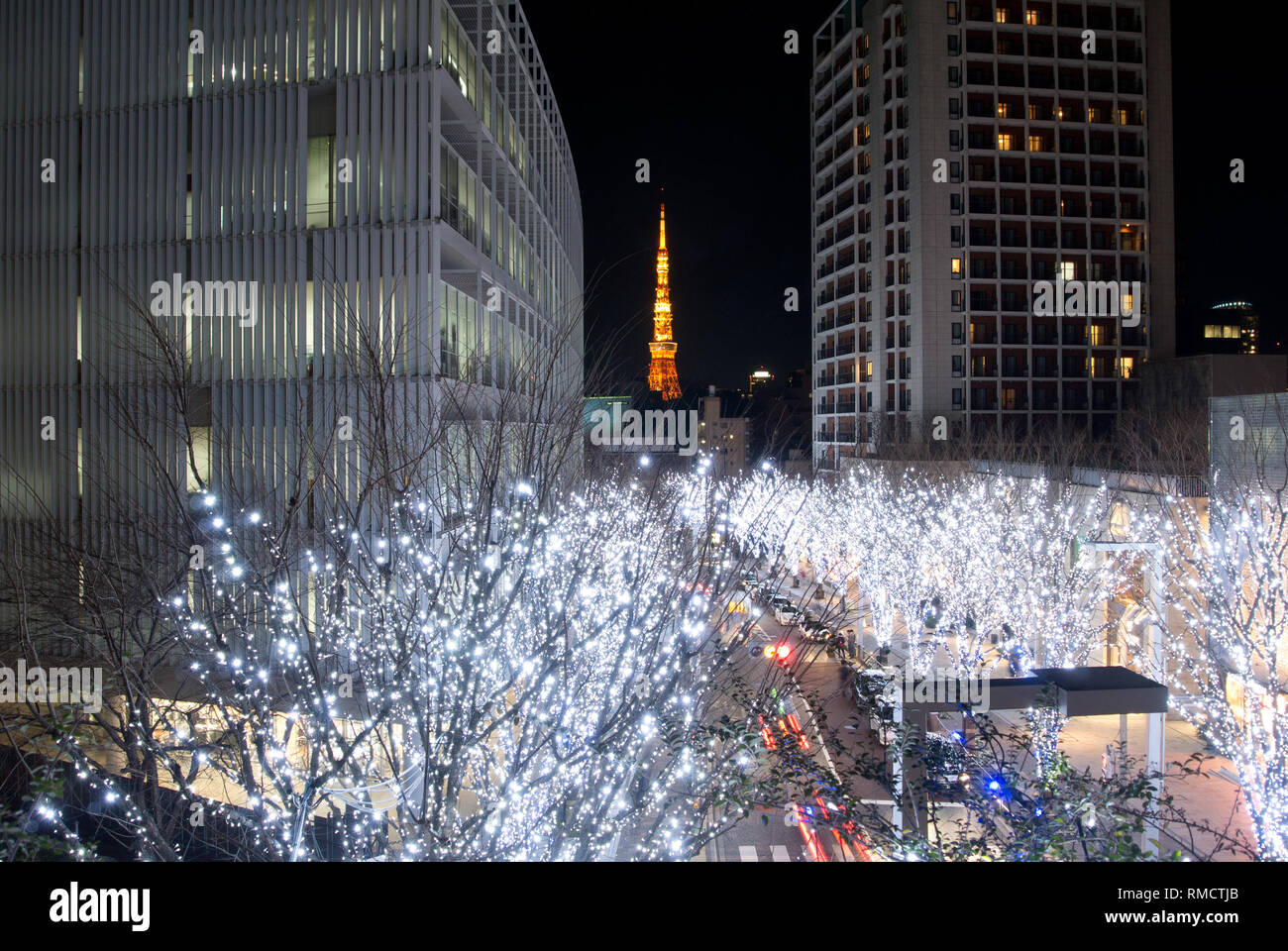 Roppongi Hills Christmas Illumination, Tokyo, Japan Stock Photo Alamy