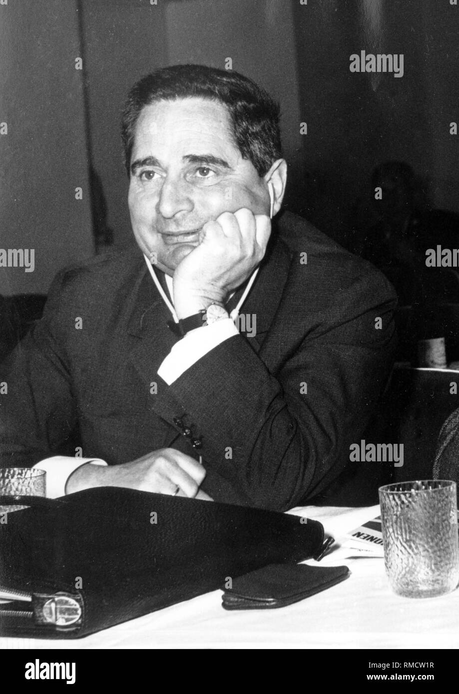 Heinz Adameck - * 21.12.1921, between 1954 - 1989 successor of Gerhard Probst, Director of the Fernsehen der DDR, Chairman of the State Committee for Television at the Council of Ministers of the GDR. Photo taken on October 2, 1970. Stock Photo
