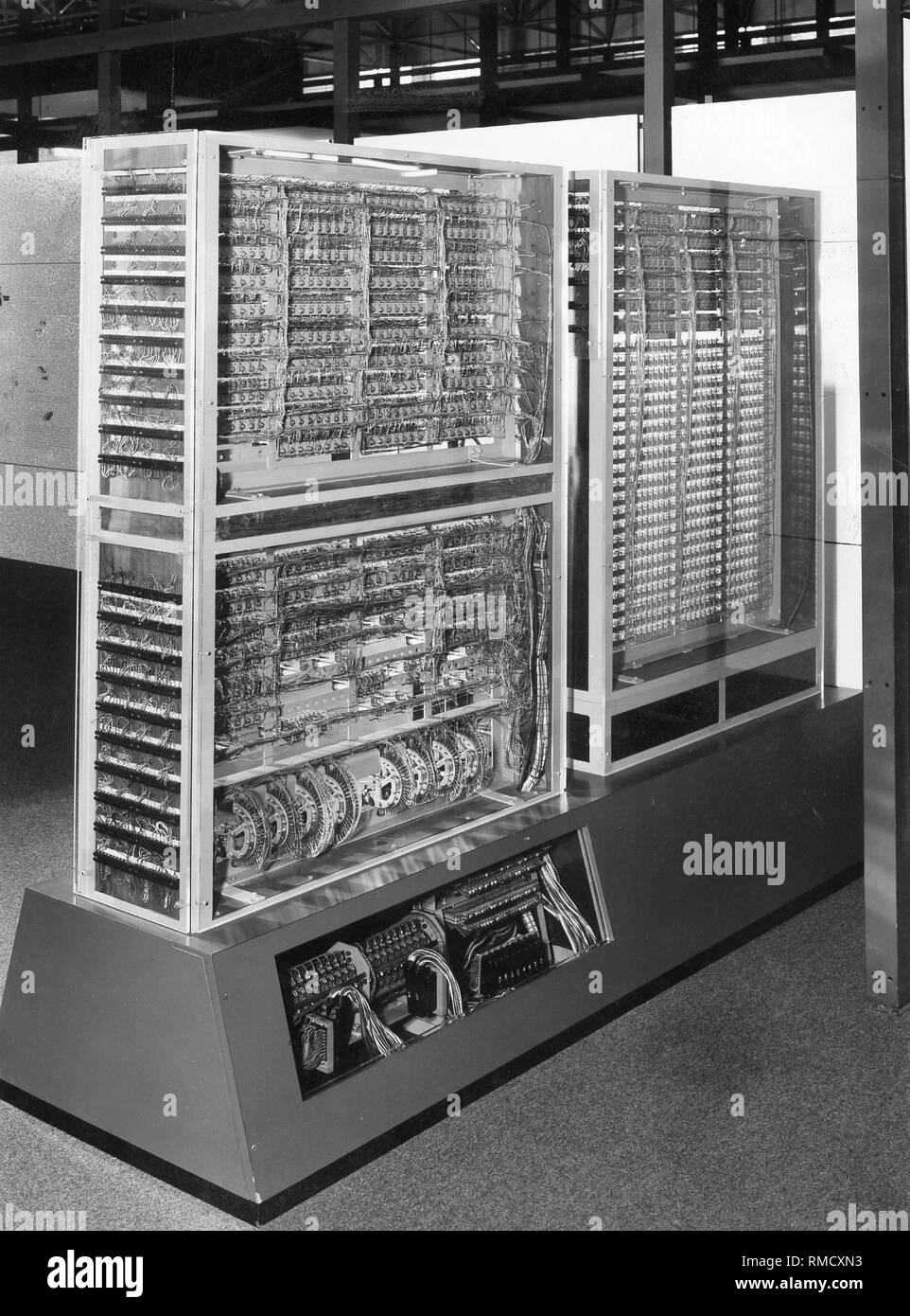 Reconstruction of the first fully operational electromechanical computer the Z3 by Konrad Zuse Stock Photo