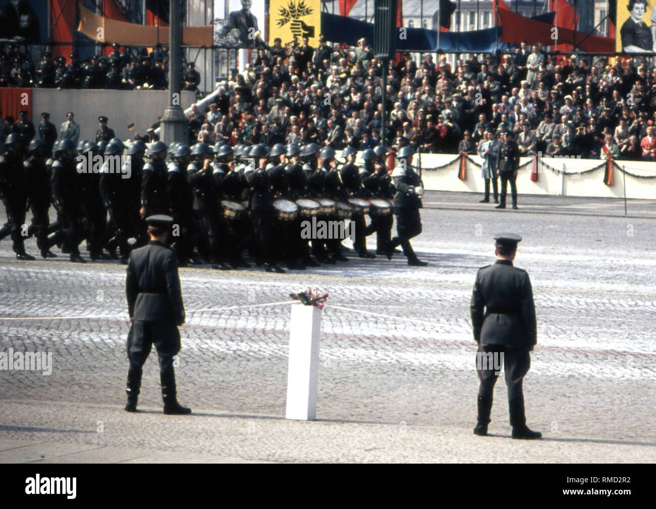 Military ceremonial at the military parade of the National People's ...