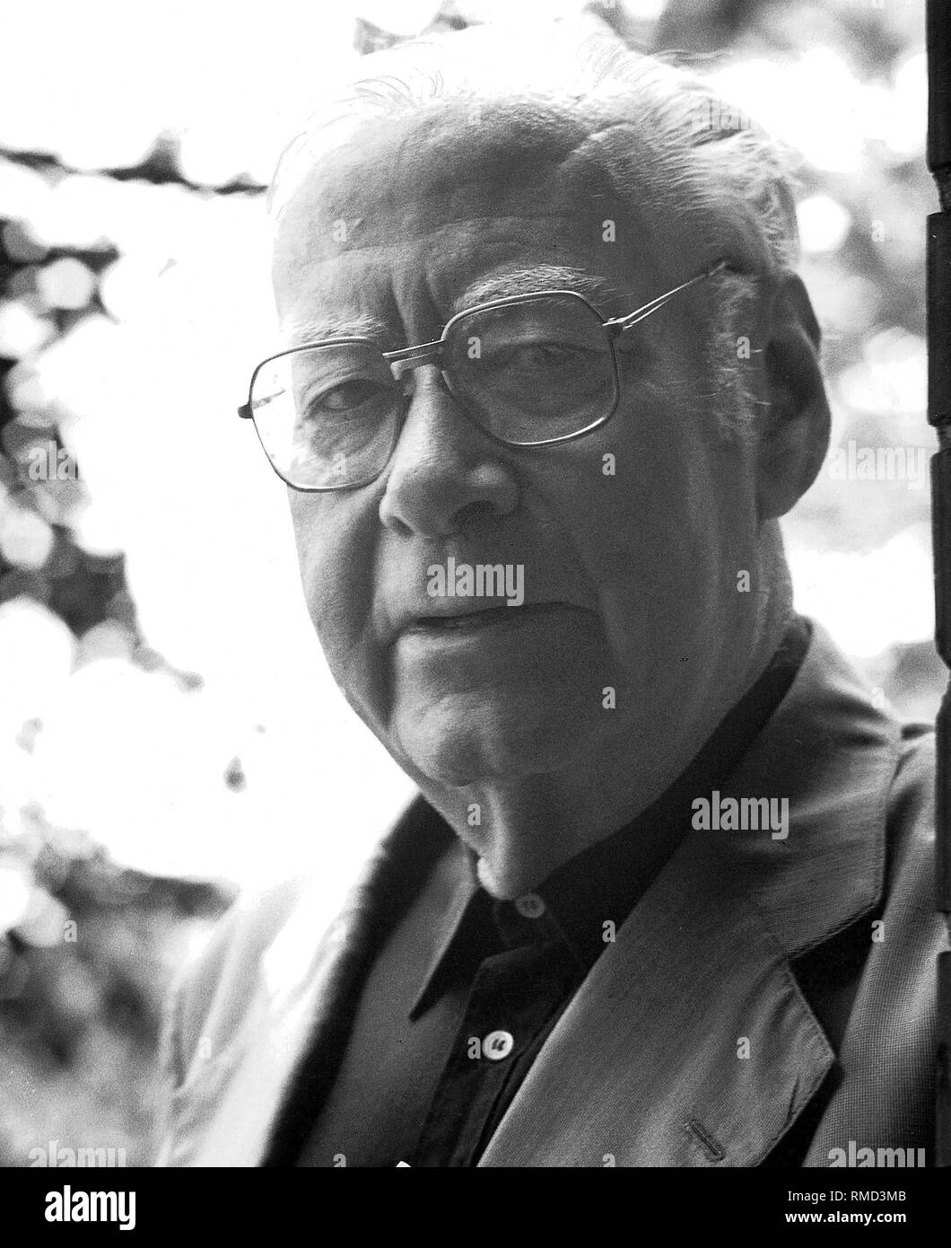 Friedrich Luft, German theater critic and writer, Berlin (1989). Stock Photo