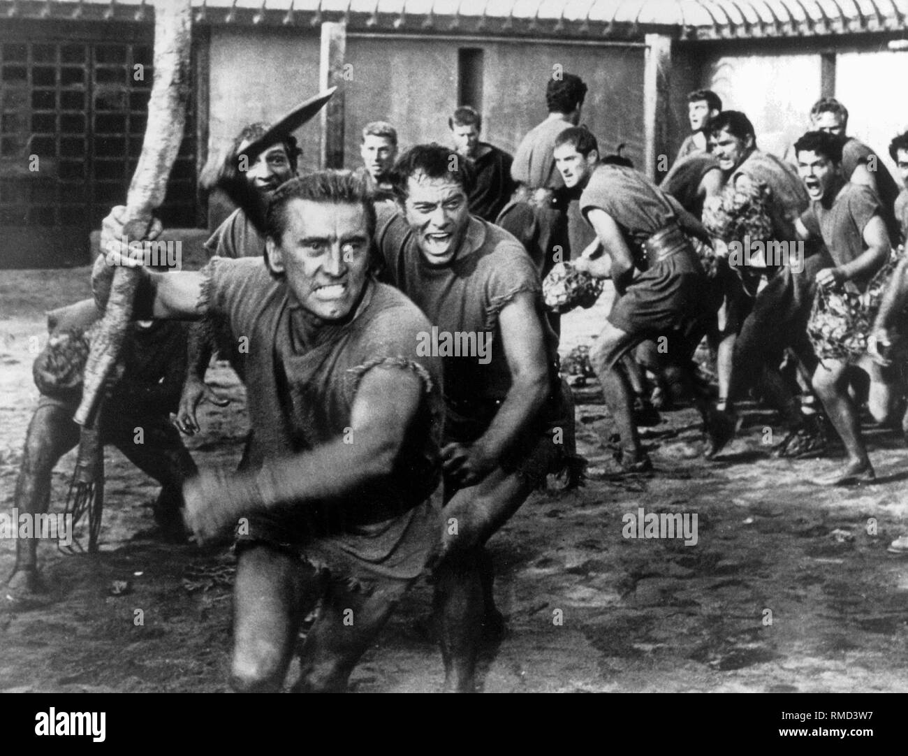 Kirk Douglas in 'Spartacus' in his role as the leader of the insurgent slaves, directed by Stanley Kubrick, USA 1959. Stock Photo