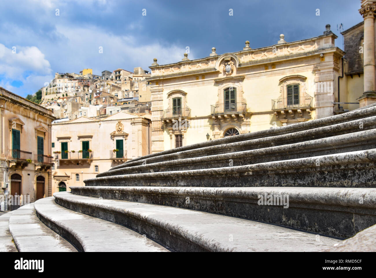 Stes, Cathedral of St George, Modica, Sicily, Italy Stock Photo