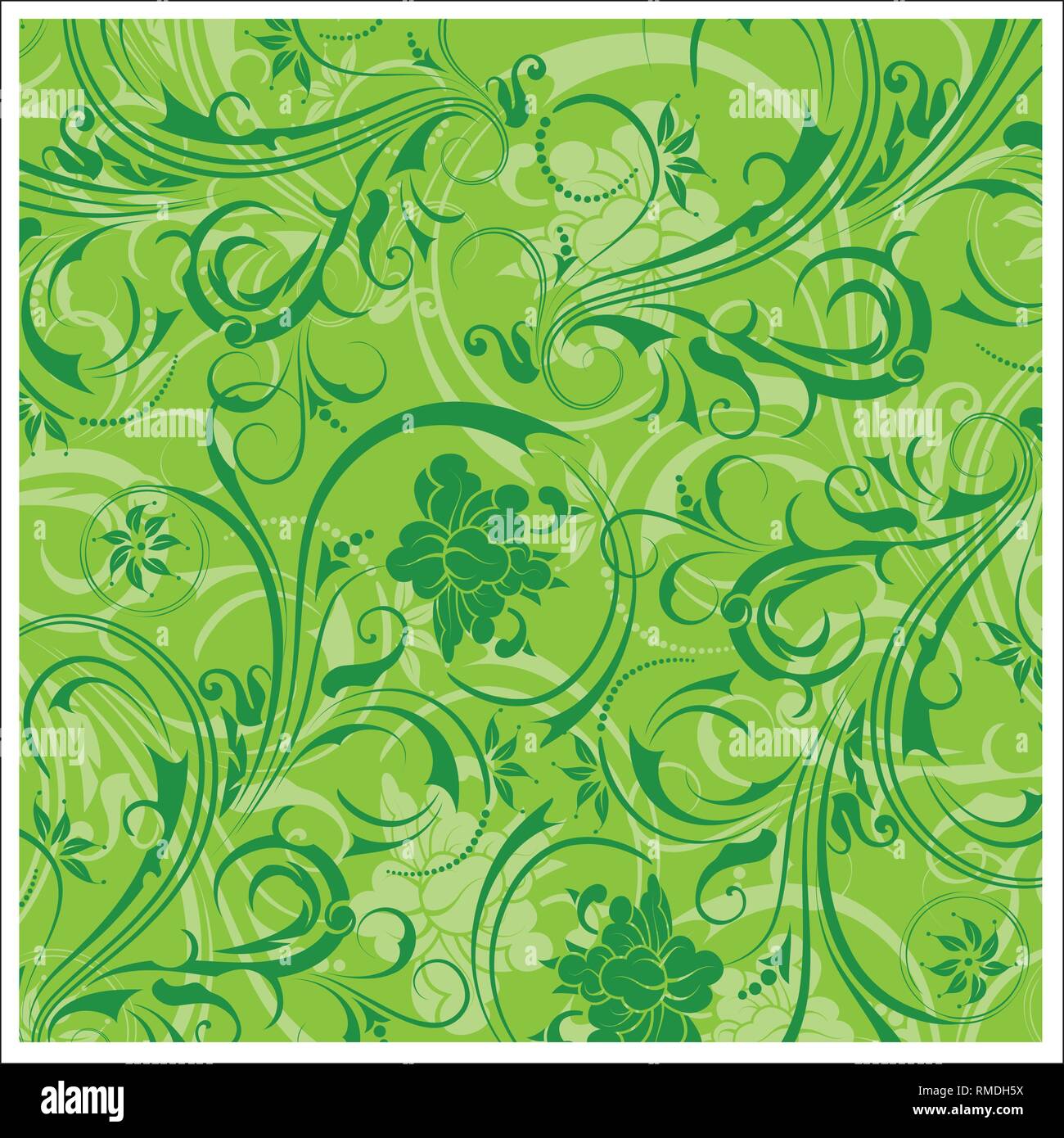 Batik design style patterns are the same for fabric design, background, home decor, wallpaper, print design, and other designs Stock Vector