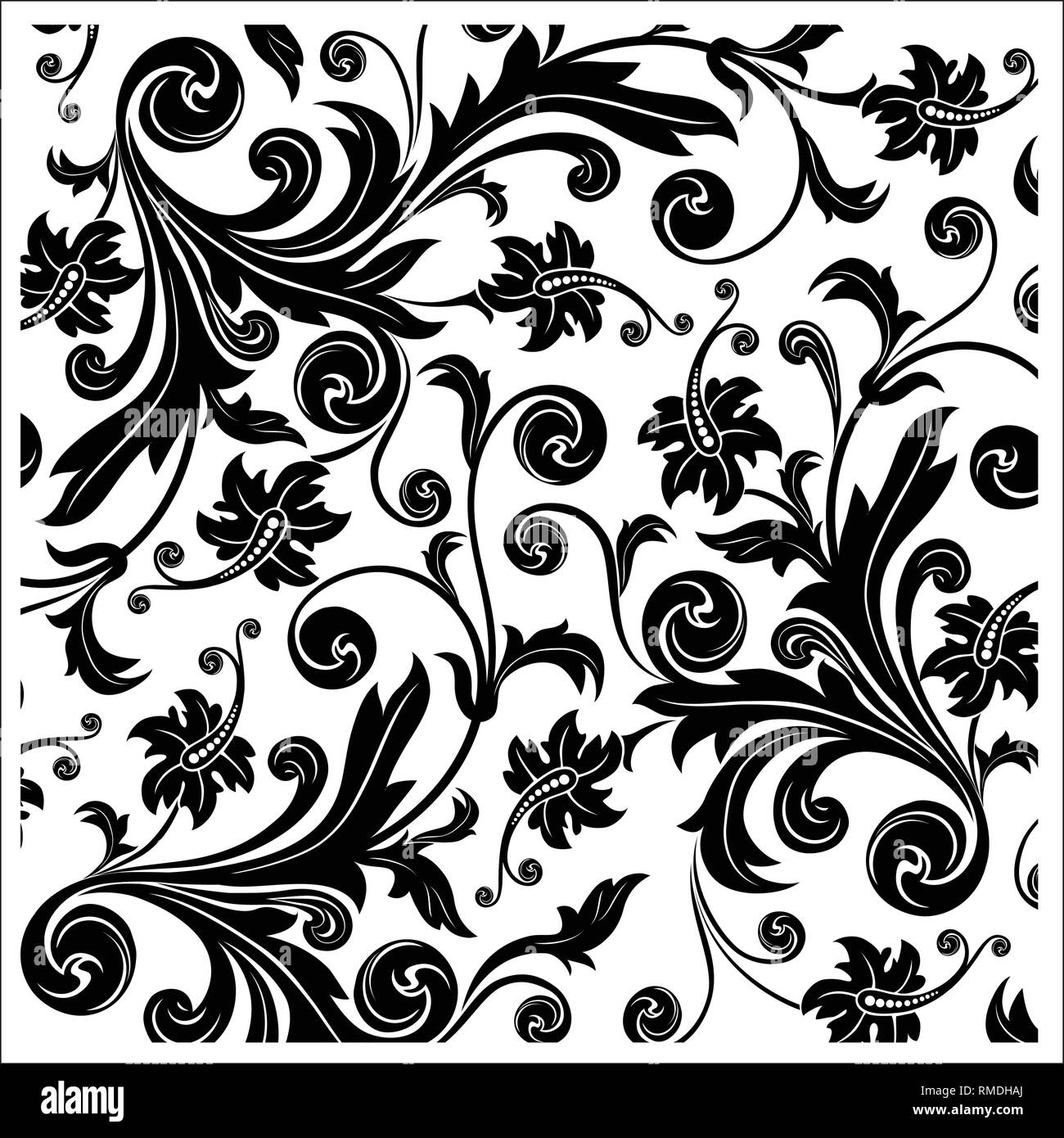 Batik design Black and White Stock Photos & Images - Alamy