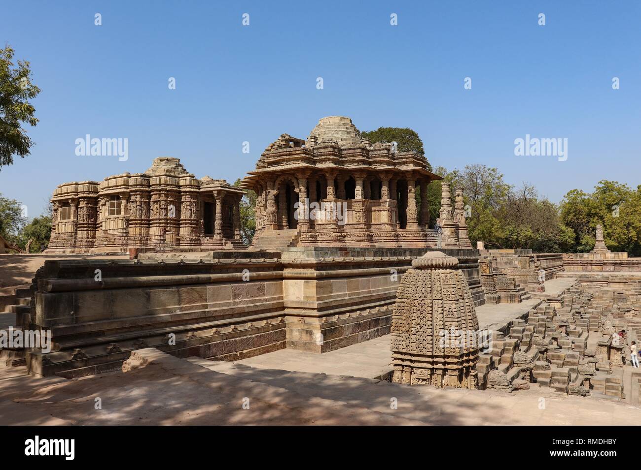 The Sun Temple-Modhera,Gujarat-India Stock Photo