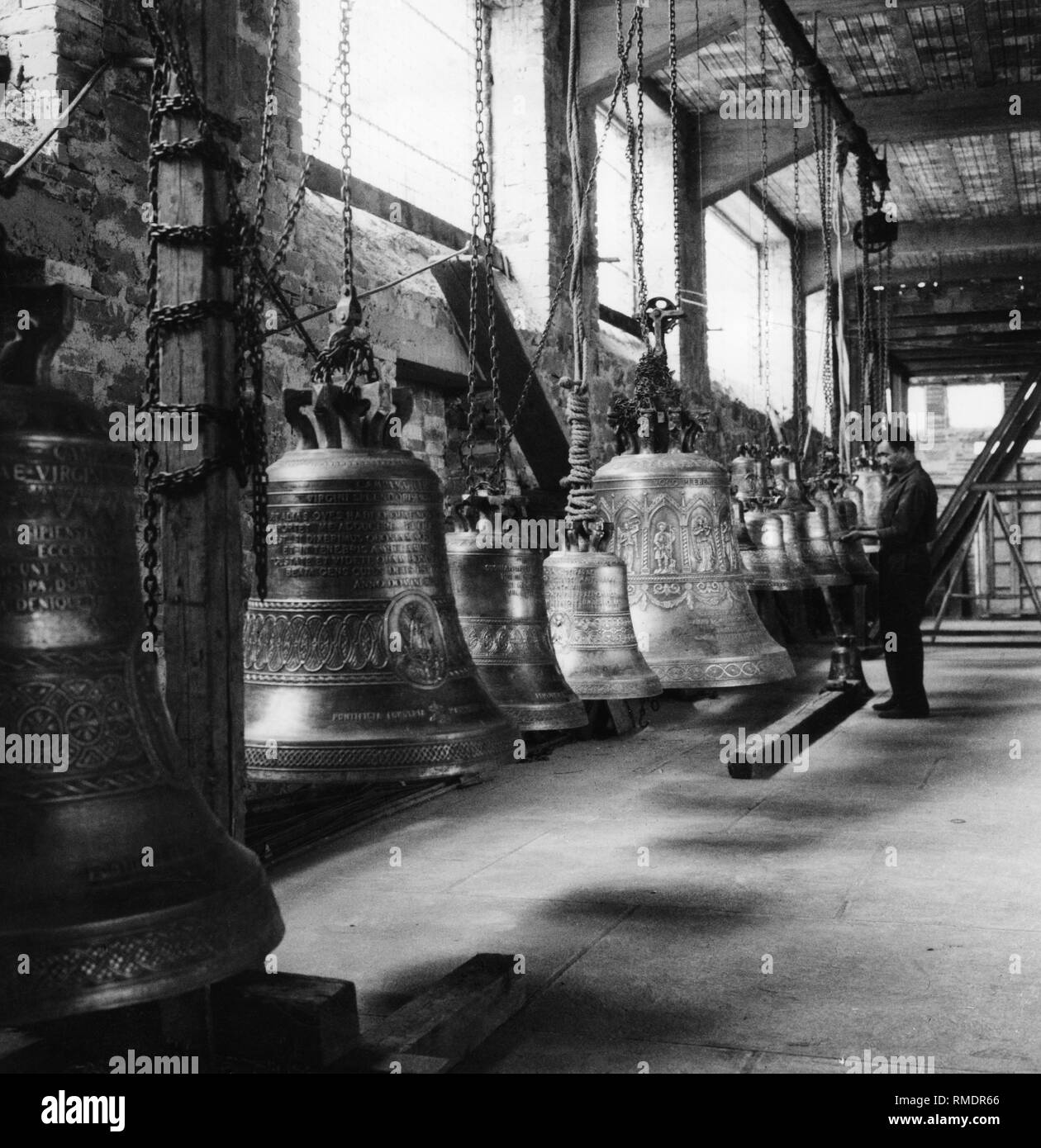 industry, bells, agnone, molise, italy 1970 Stock Photo