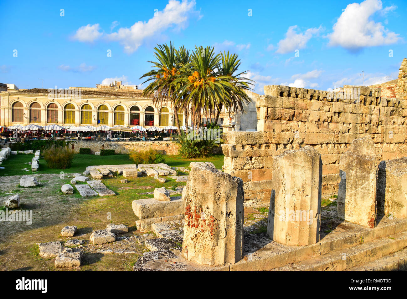 Temple of Apollo, Ortygia, Ortigia, Syracuse, Italy Stock Photo - Alamy
