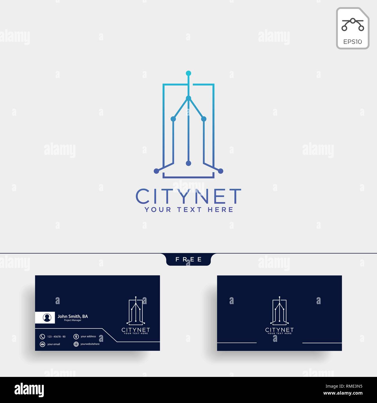city or town network connection logo template vector illustration icon element isolated - vector Stock Vector