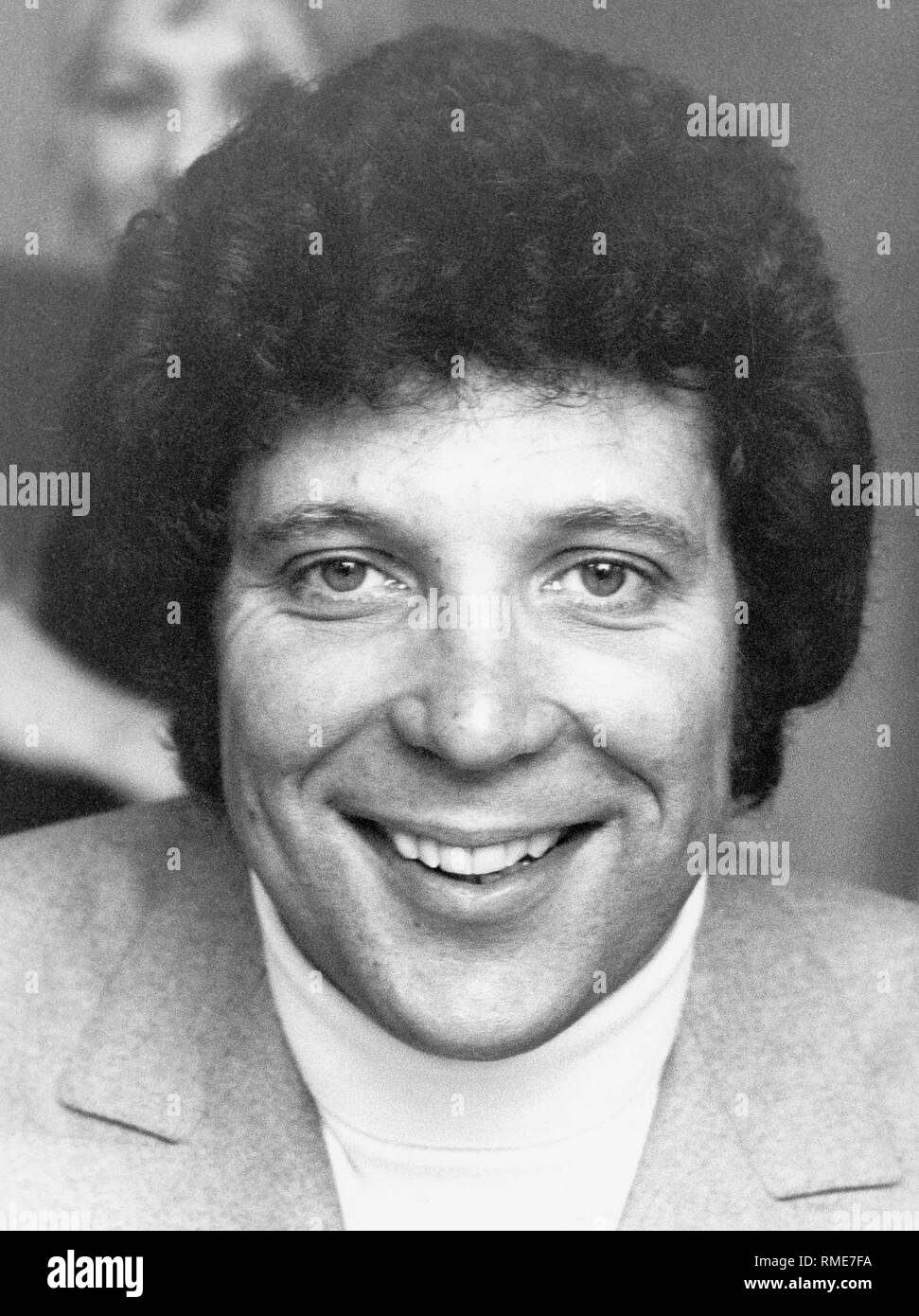 Tom Jones, an English singer Stock Photo Alamy