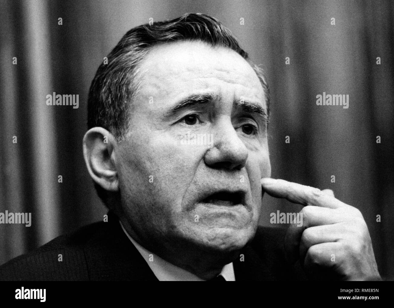 The Soviet Foreign Minister Andrei Gromyko. Stock Photo