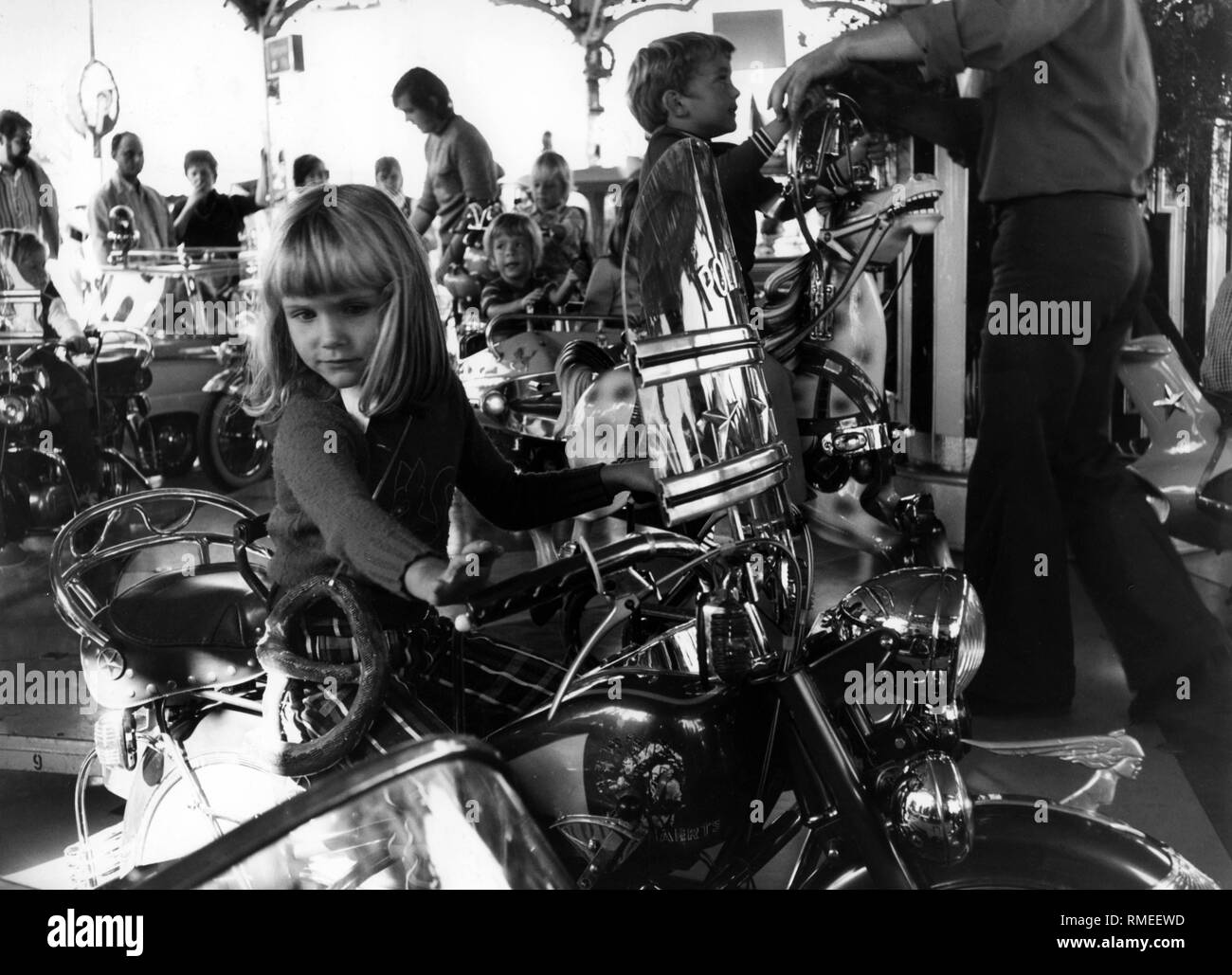 Children's carousel at the Oktoberfest in Munich Stock Photo Alamy