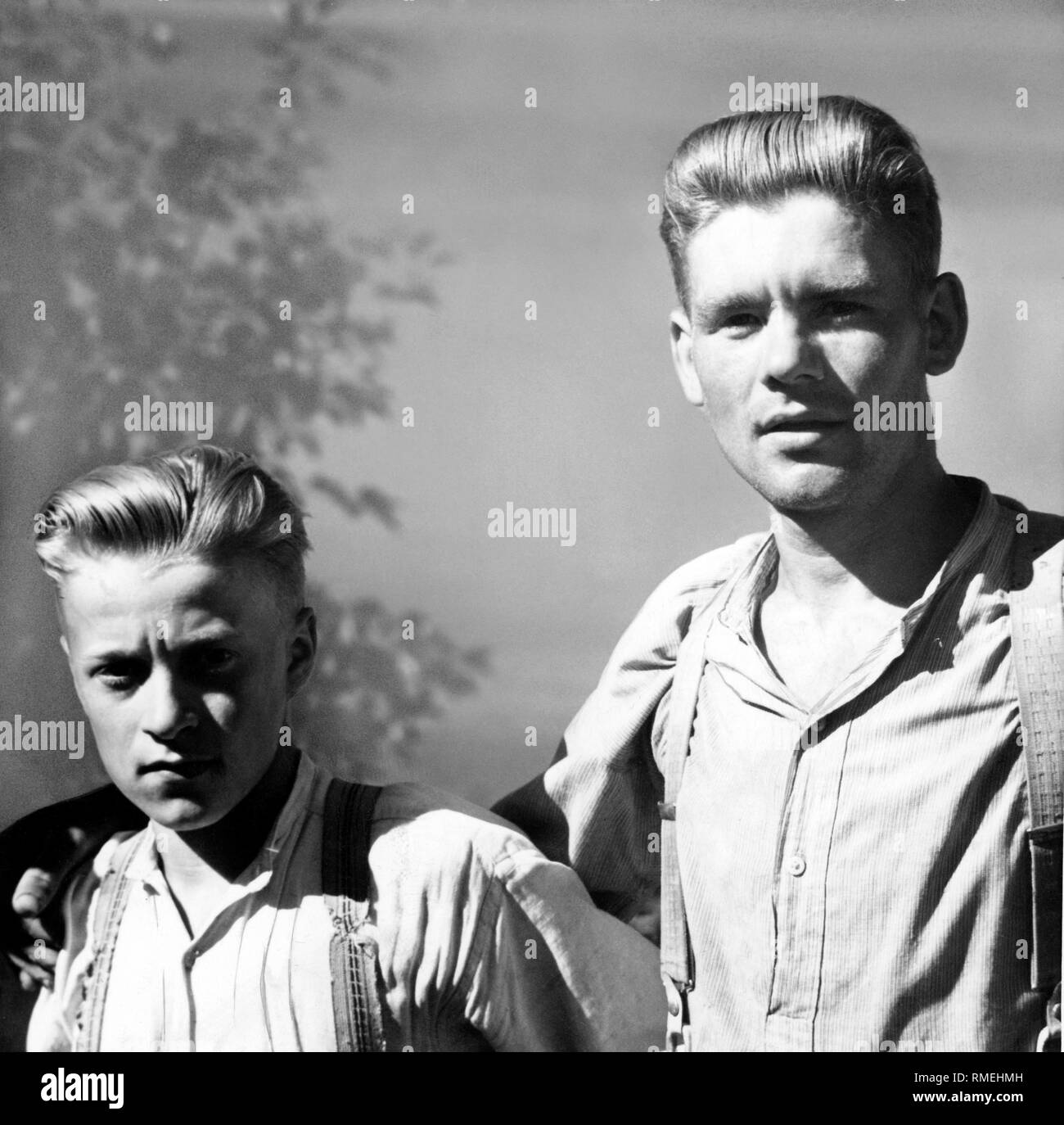 finland, two young men, 1942 Stock Photo - Alamy