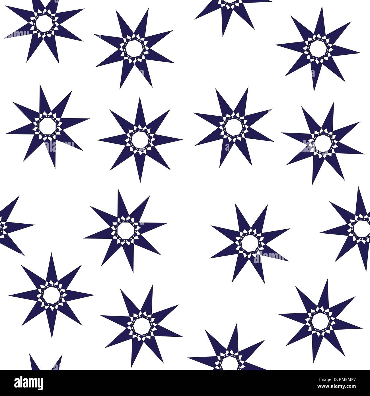 Cute stars simple pattern. Nursery illustration, good for room decor ...