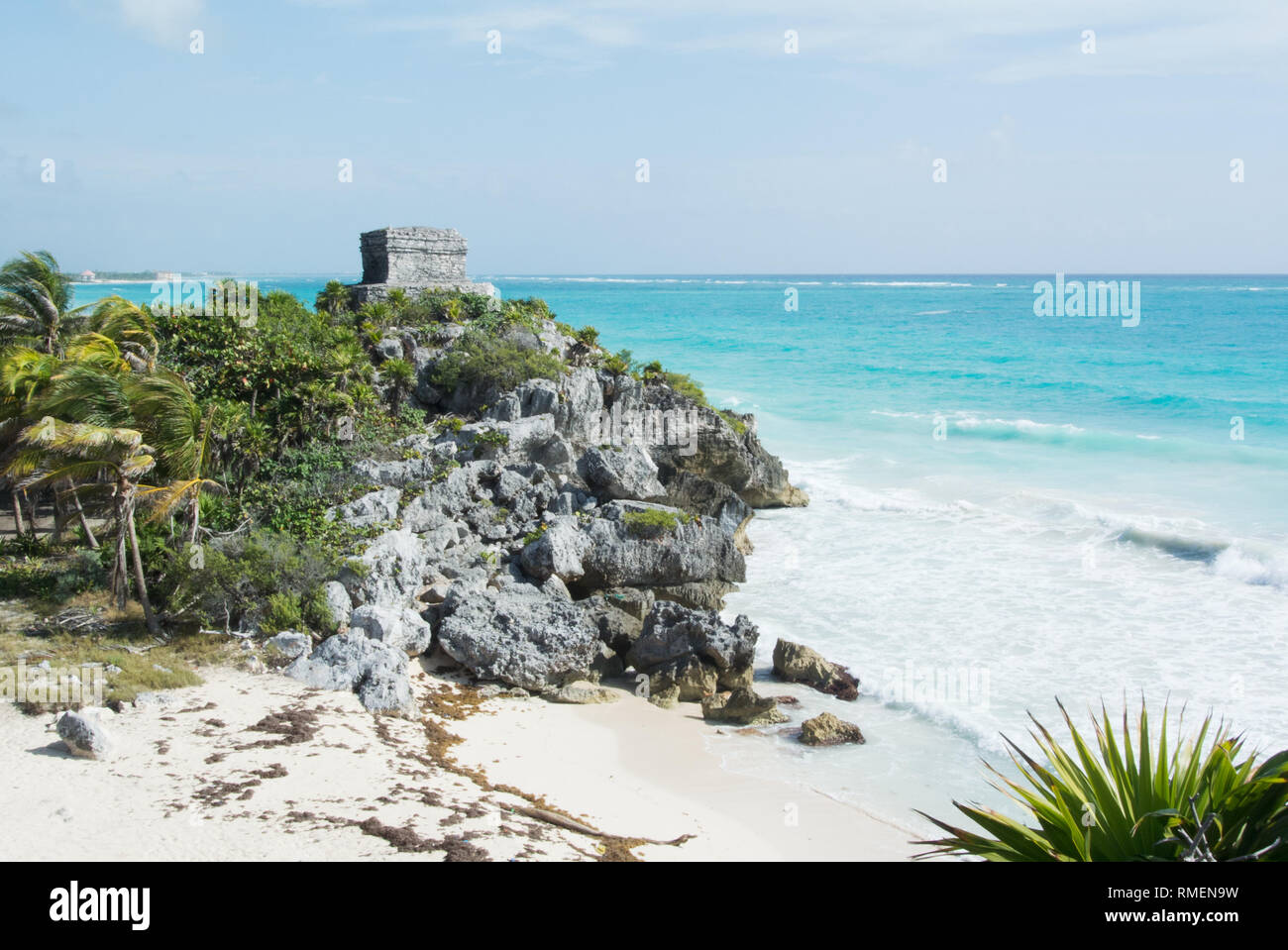 Ancient Mayan site of Tulum, Mexico Stock Photo