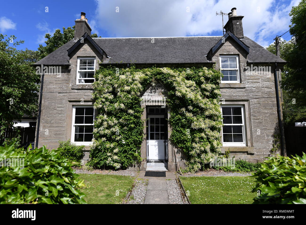 Buchanan School House in Callander. Loch Lomond, Scotland UK. Views of