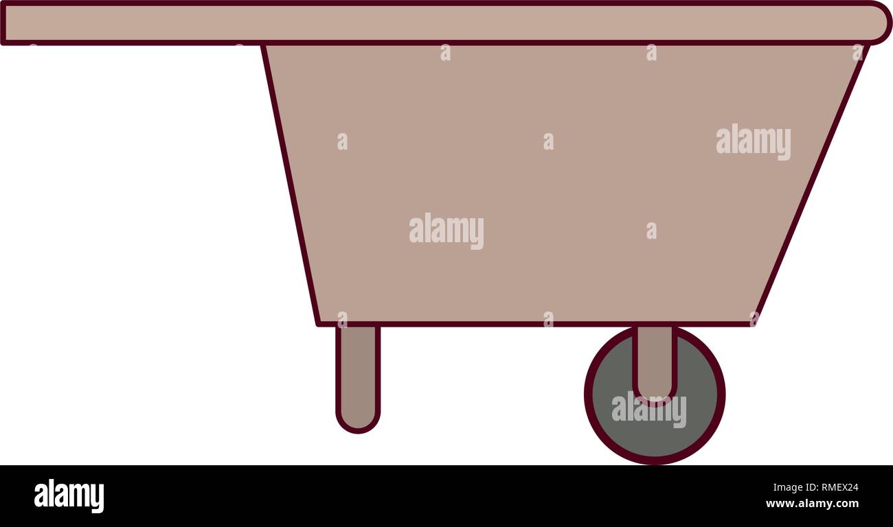 wheelbarrow of wooden isolated icon Stock Vector Image & Art - Alamy
