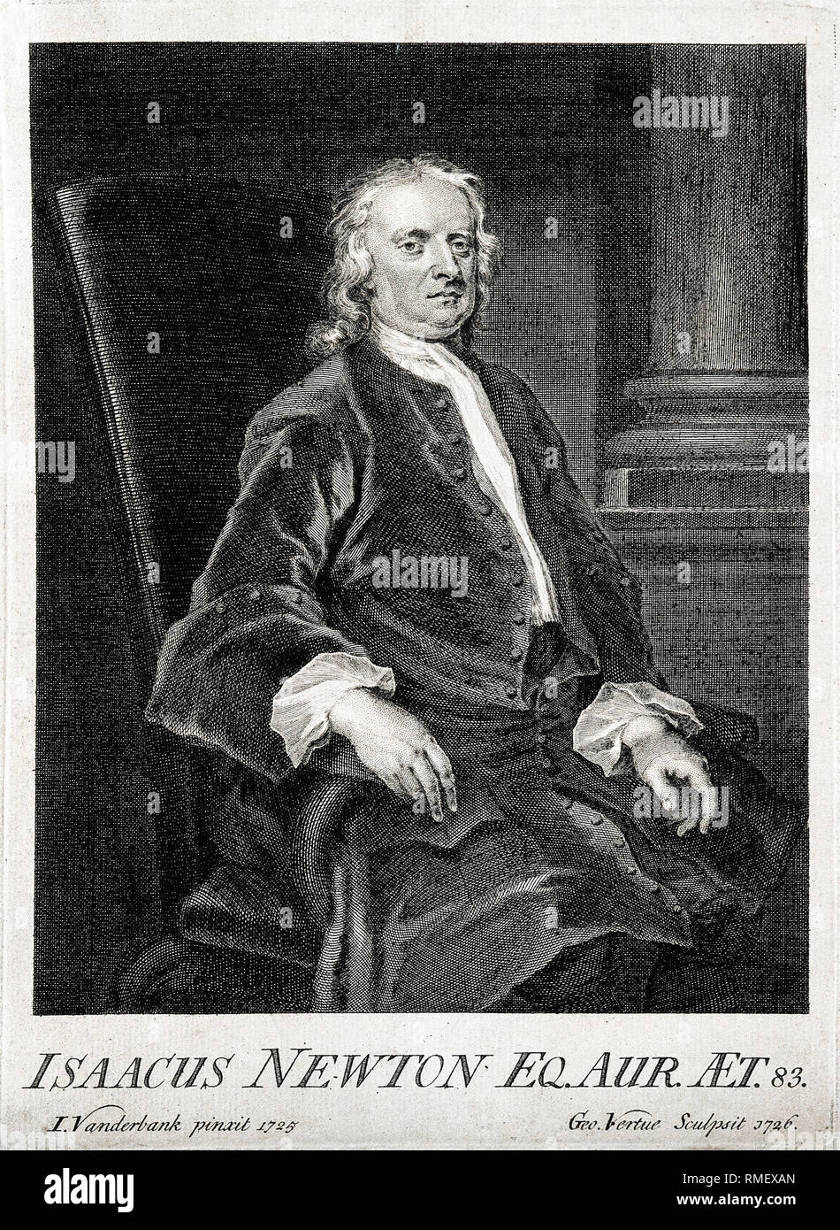 Portrait Of Sir Isaac Newton High Resolution Stock Photography and ...