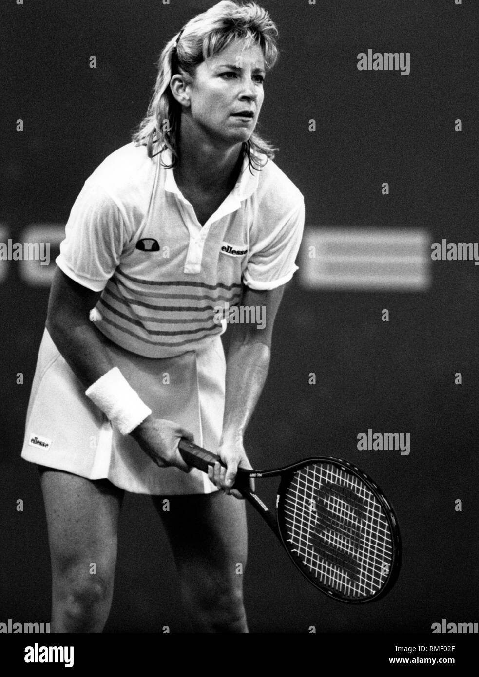 Female Tennis Legend Chris Evert Lloyd During The 1985 1985 By Bob Olen