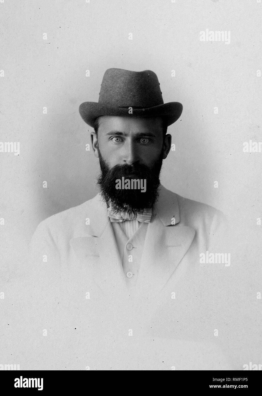 Porträt Alexander Y. Polonsky, son of the poet Yakov Polonsky. Silver Gelatin Photography Stock Photo