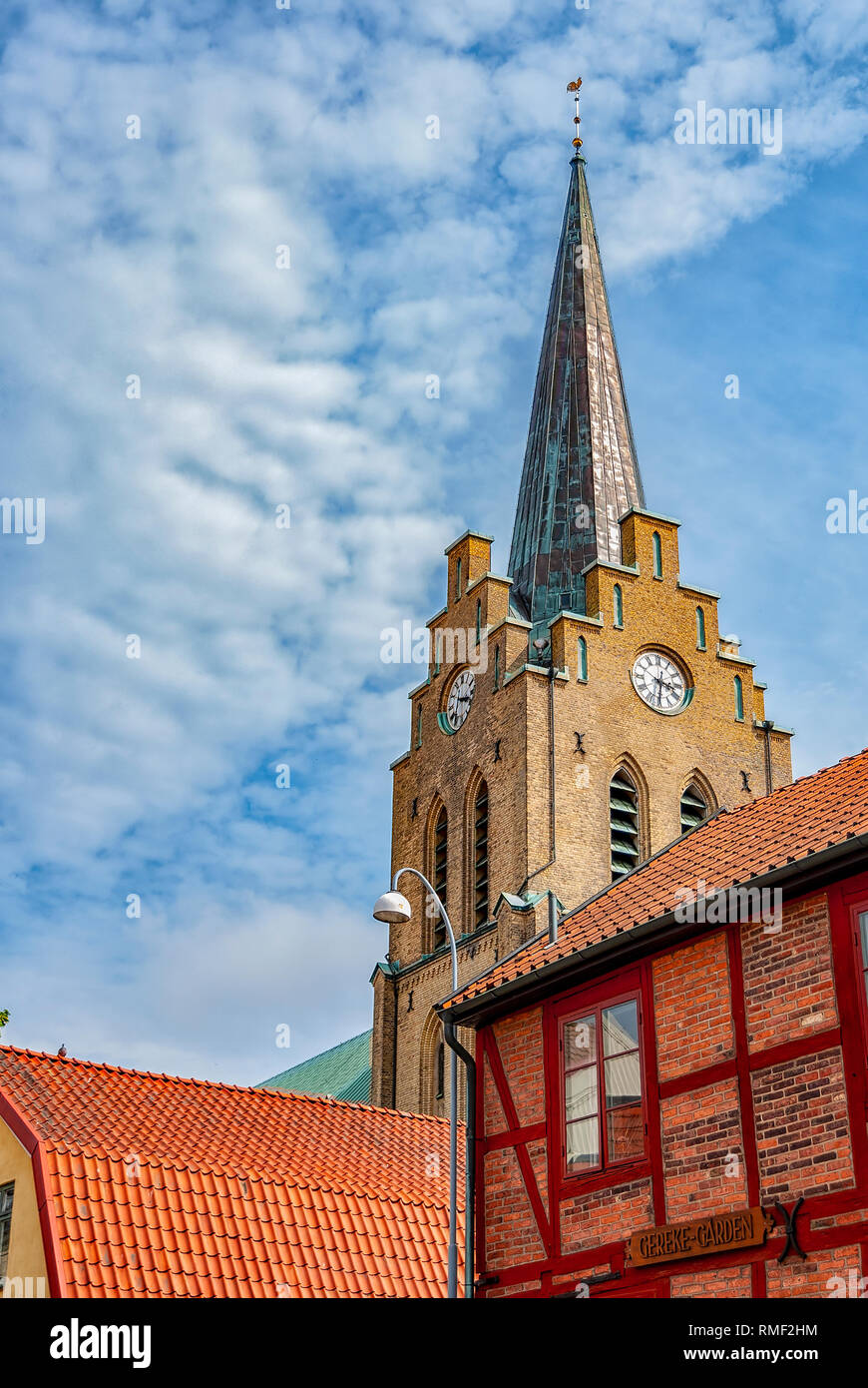 Halmstads Saint Nicholas church in the Halland region of Sweden. Stock Photo